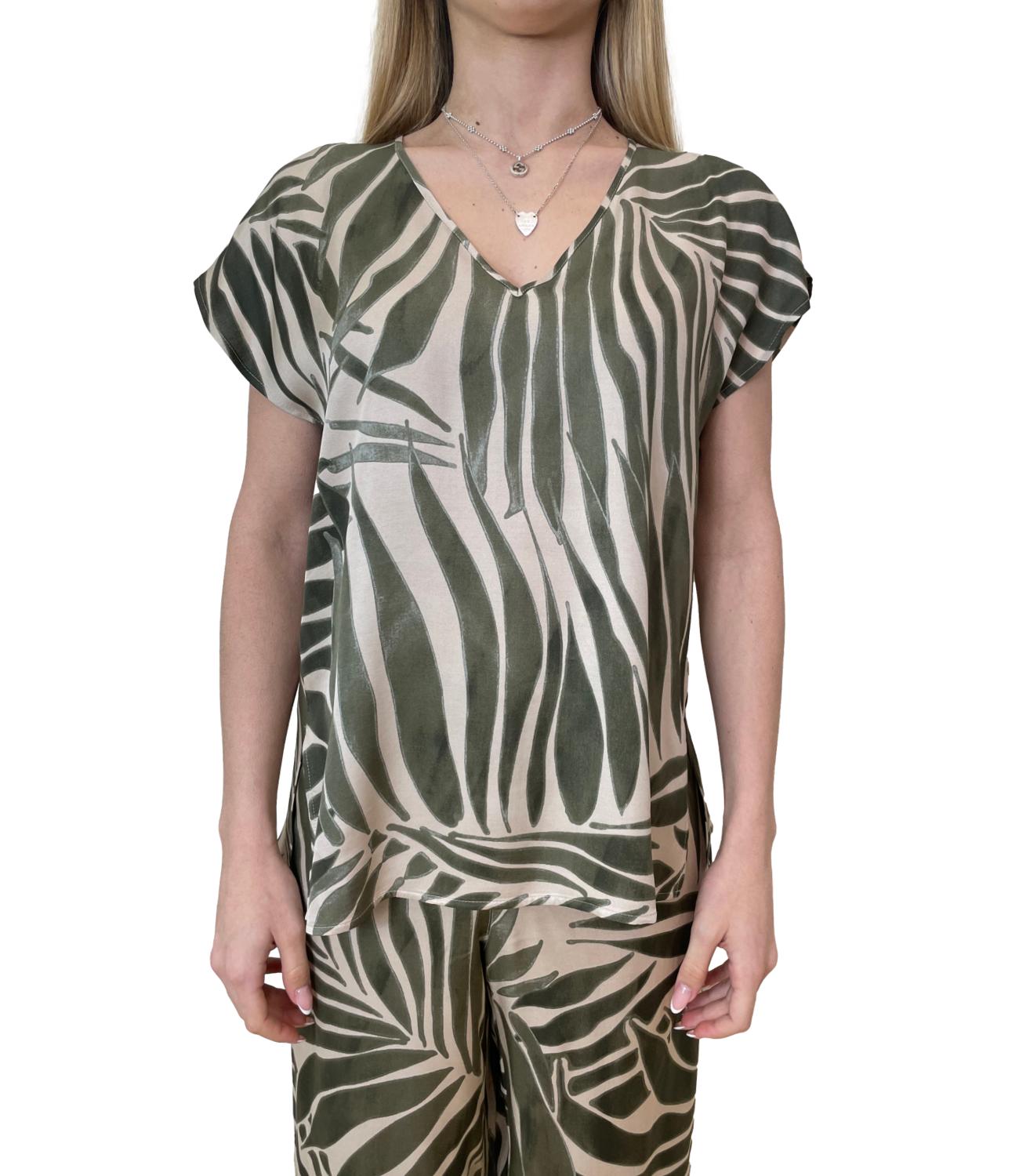 Marella Monochrome canotta Mlmorata verde donna