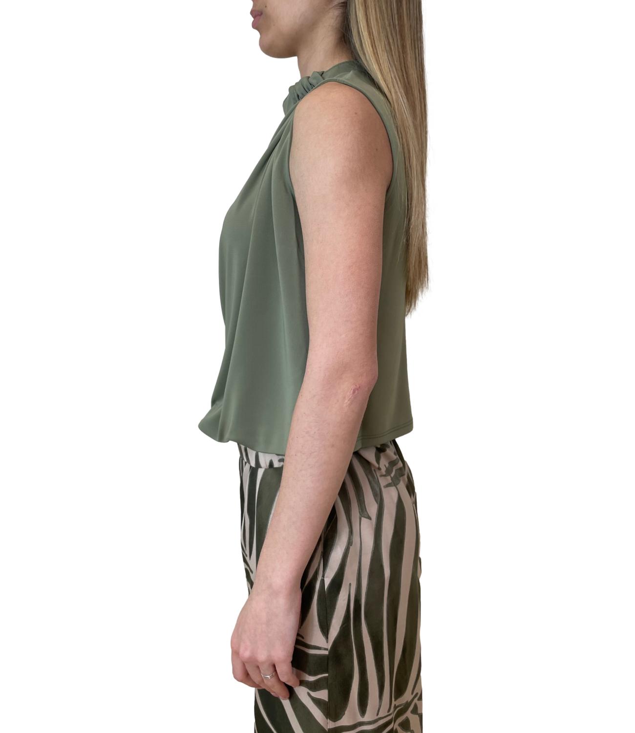 Marella Monochrome canotta Mlmorata verde donna