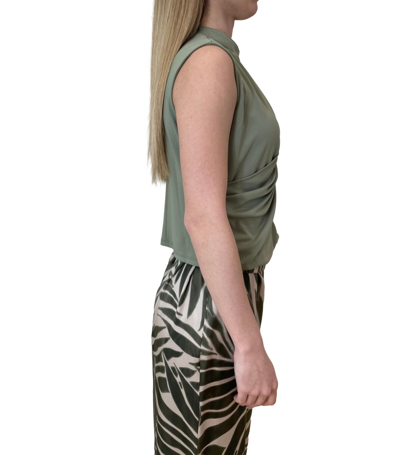 Marella Monochrome canotta Mlmorata verde donna