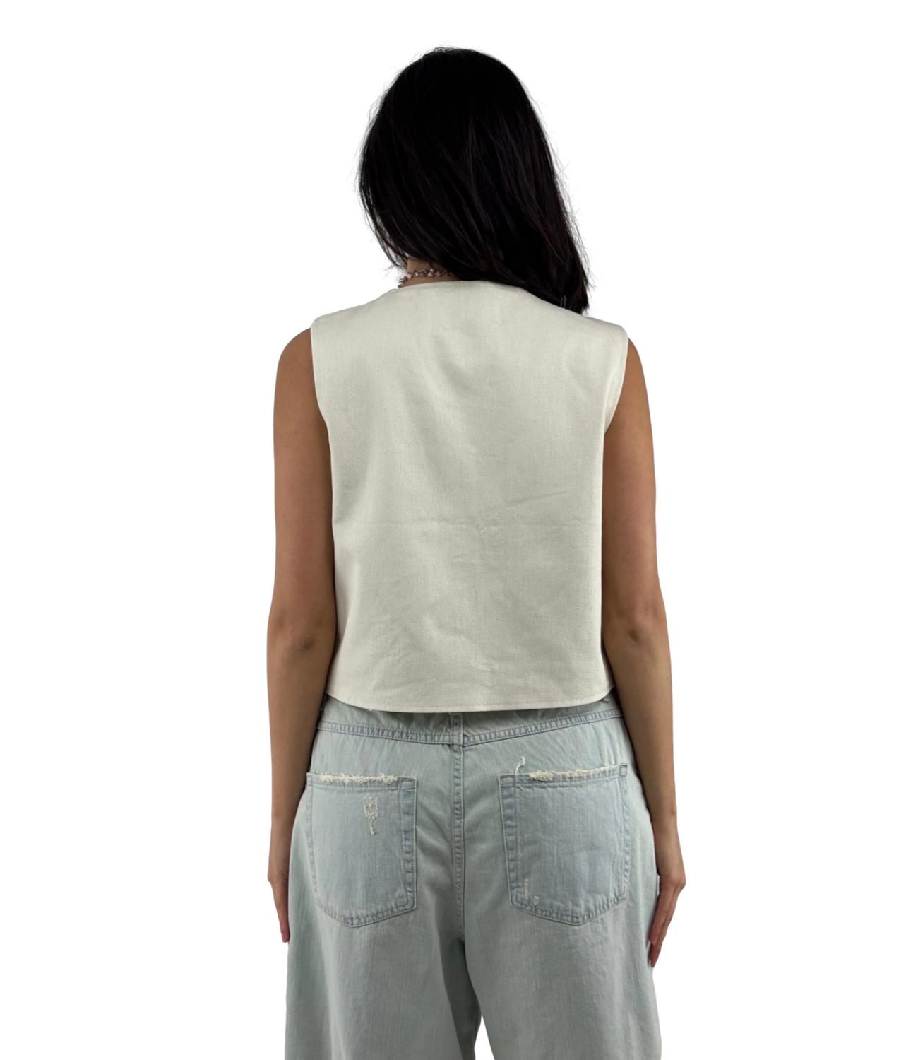 Gilet Philia Loft Ecru bianco