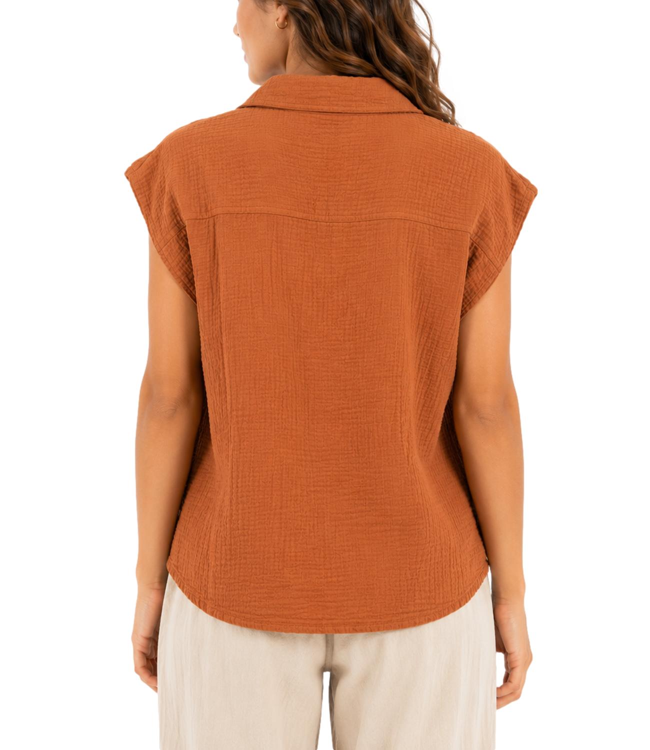 Camicia Philia Loft D02N1051 Donna - Tabacco