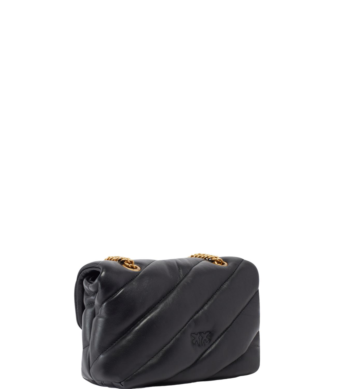 Pinko Borsa Love Puff Mini Cl Sheep Nappa Nero/Gold Donna