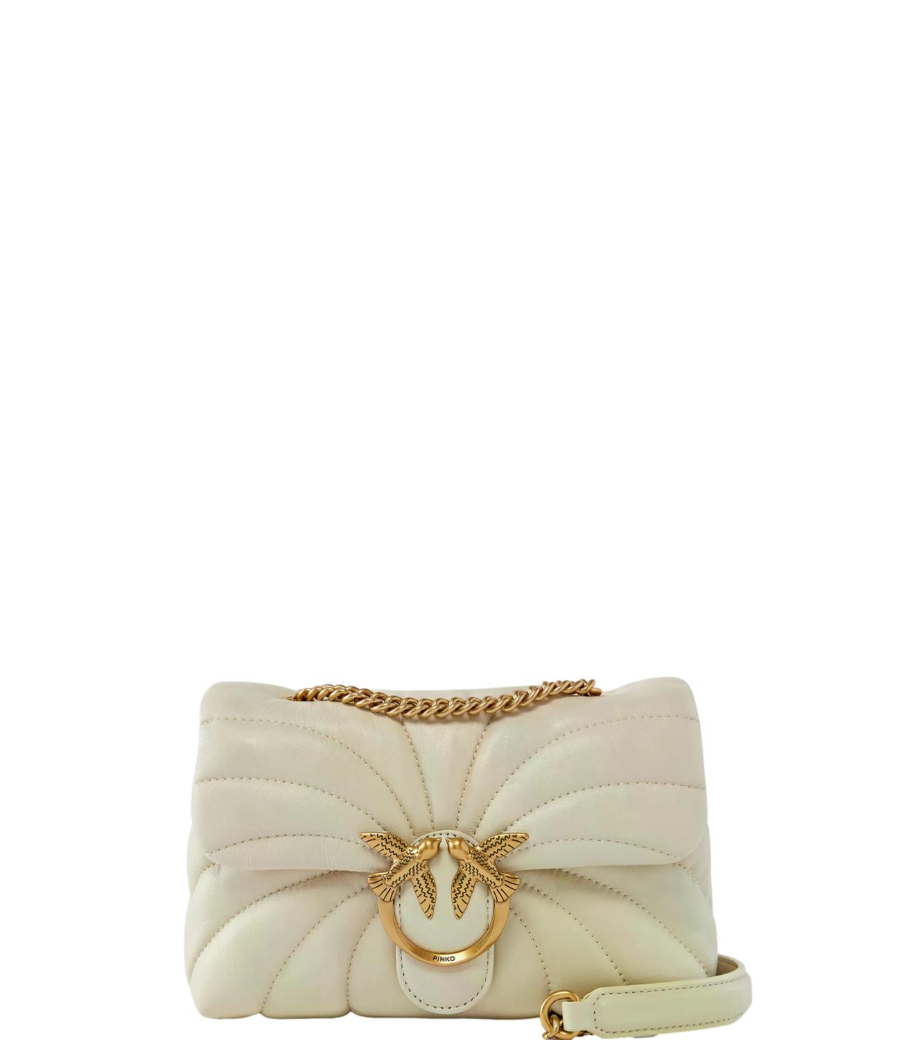 Borsa Pinko 100039-A1EX Donna - Bianco SetA-Antique Gold