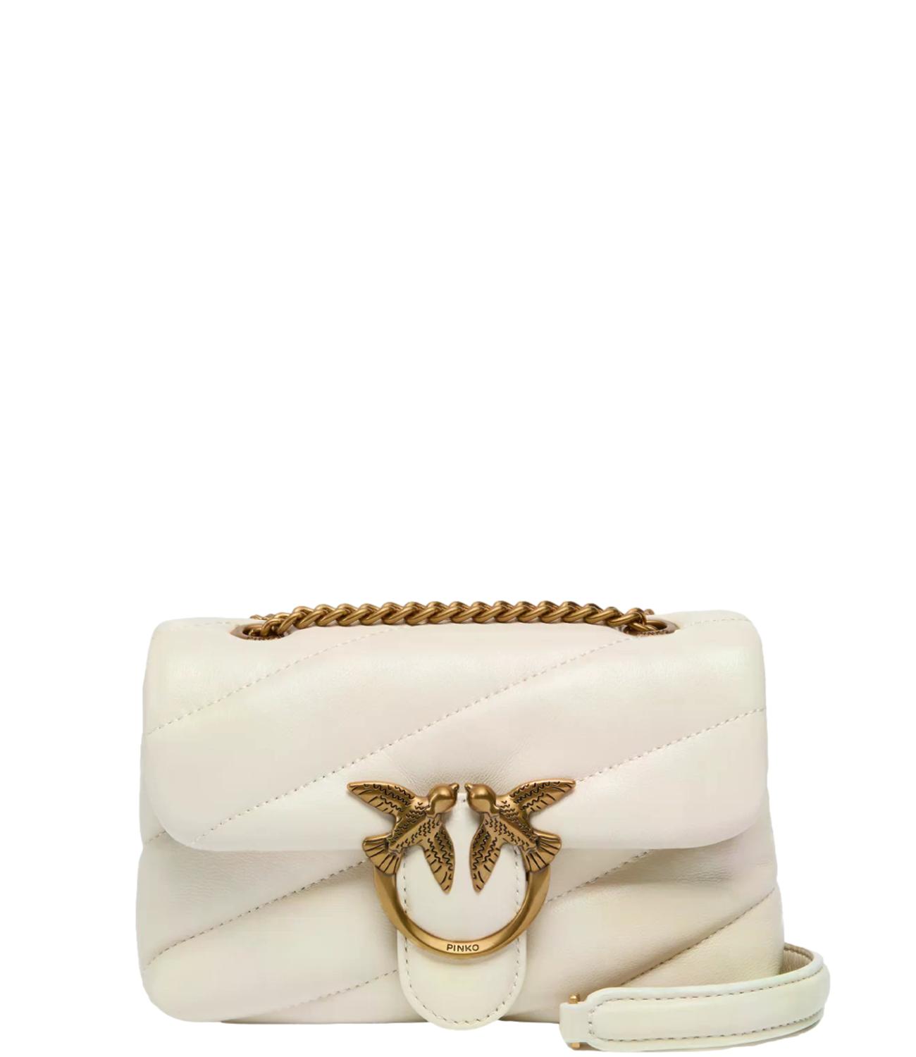 Borsa Pinko 100040-A0F2 Donna - Bianco SetA-Antique Gold