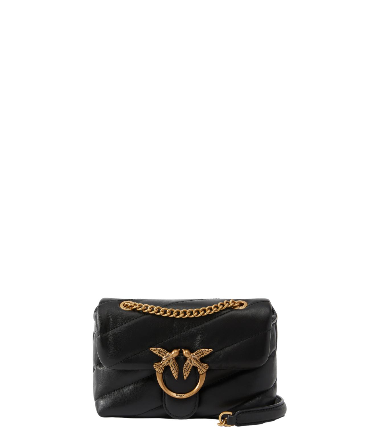 Pinko Borsa Love Puff Baby Cl Sheep Nappa Nero/Gold Donna