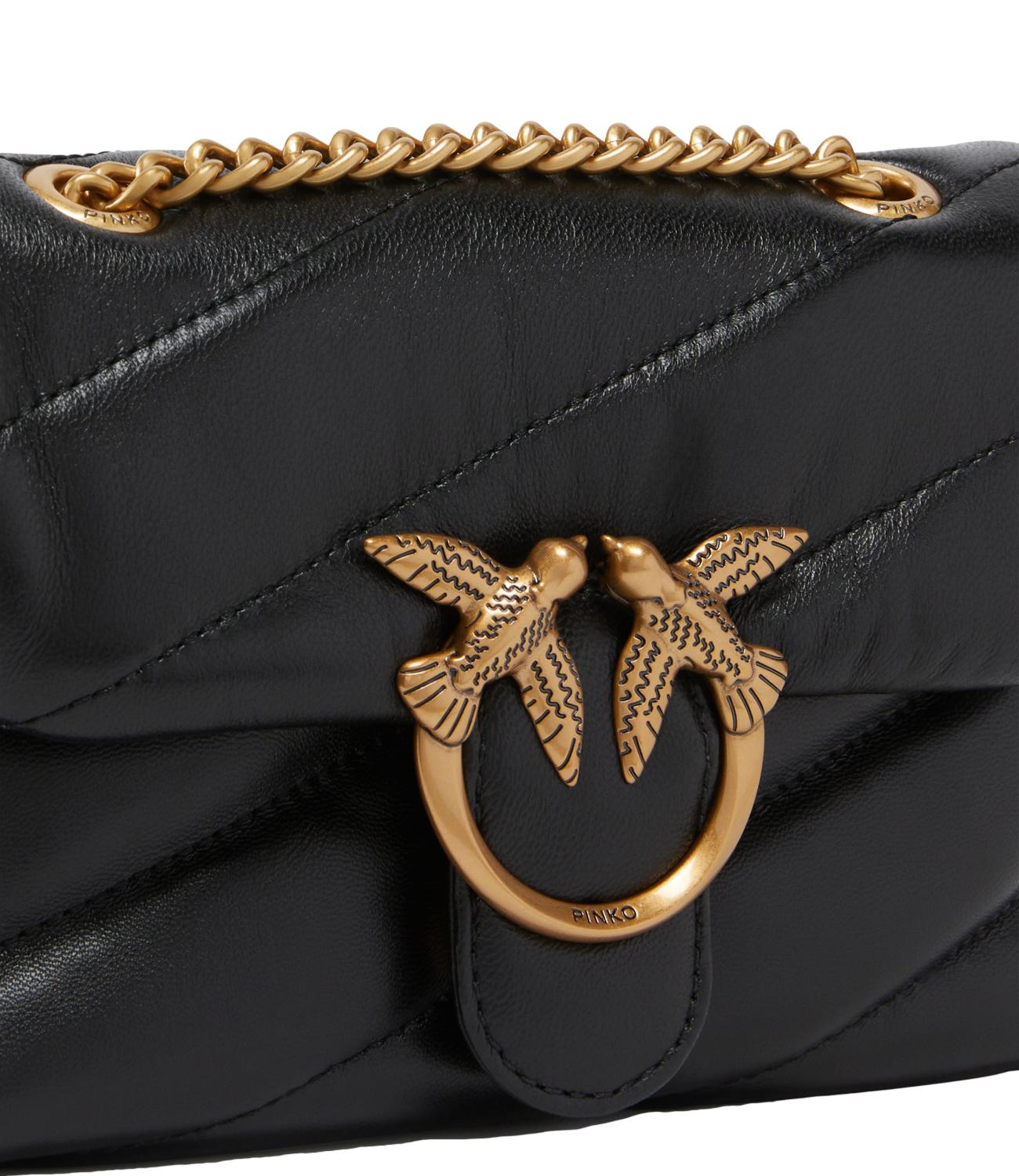 Pinko Borsa Love Puff Baby Cl Sheep Nappa Nero/Gold Donna