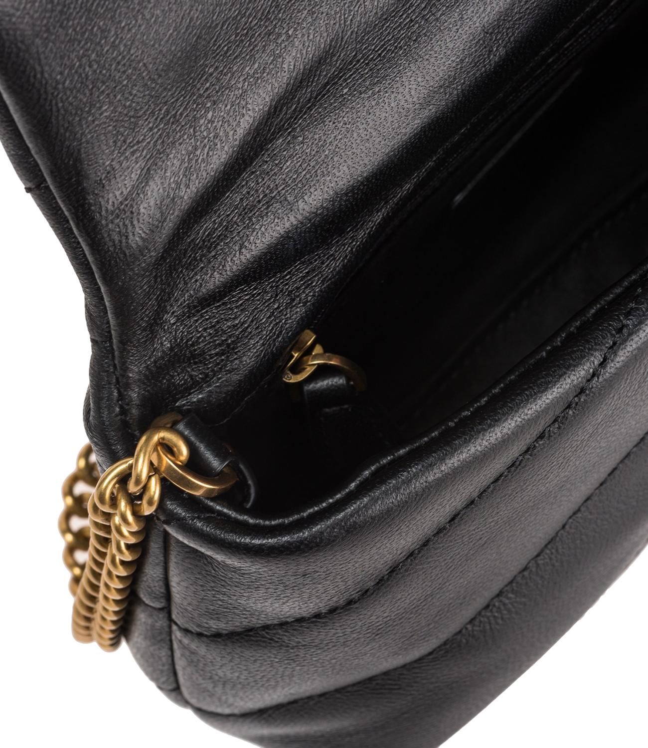 Pinko Borsa Love Puff Baby Cl Sheep Nappa Nero/Gold Donna
