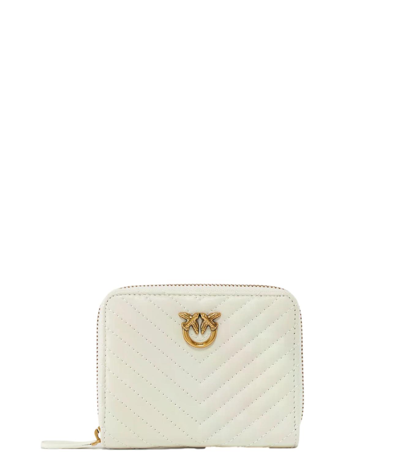 Portafogli Pinko 100249-A0GK Donna - Bianco SetA-Antique Gold