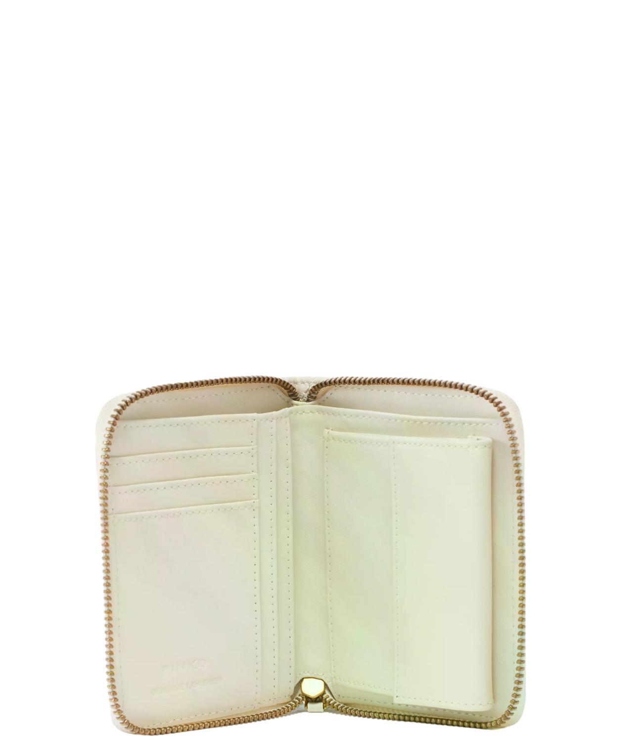 Portafogli Pinko 100249-A0GK Donna - Bianco SetA-Antique Gold