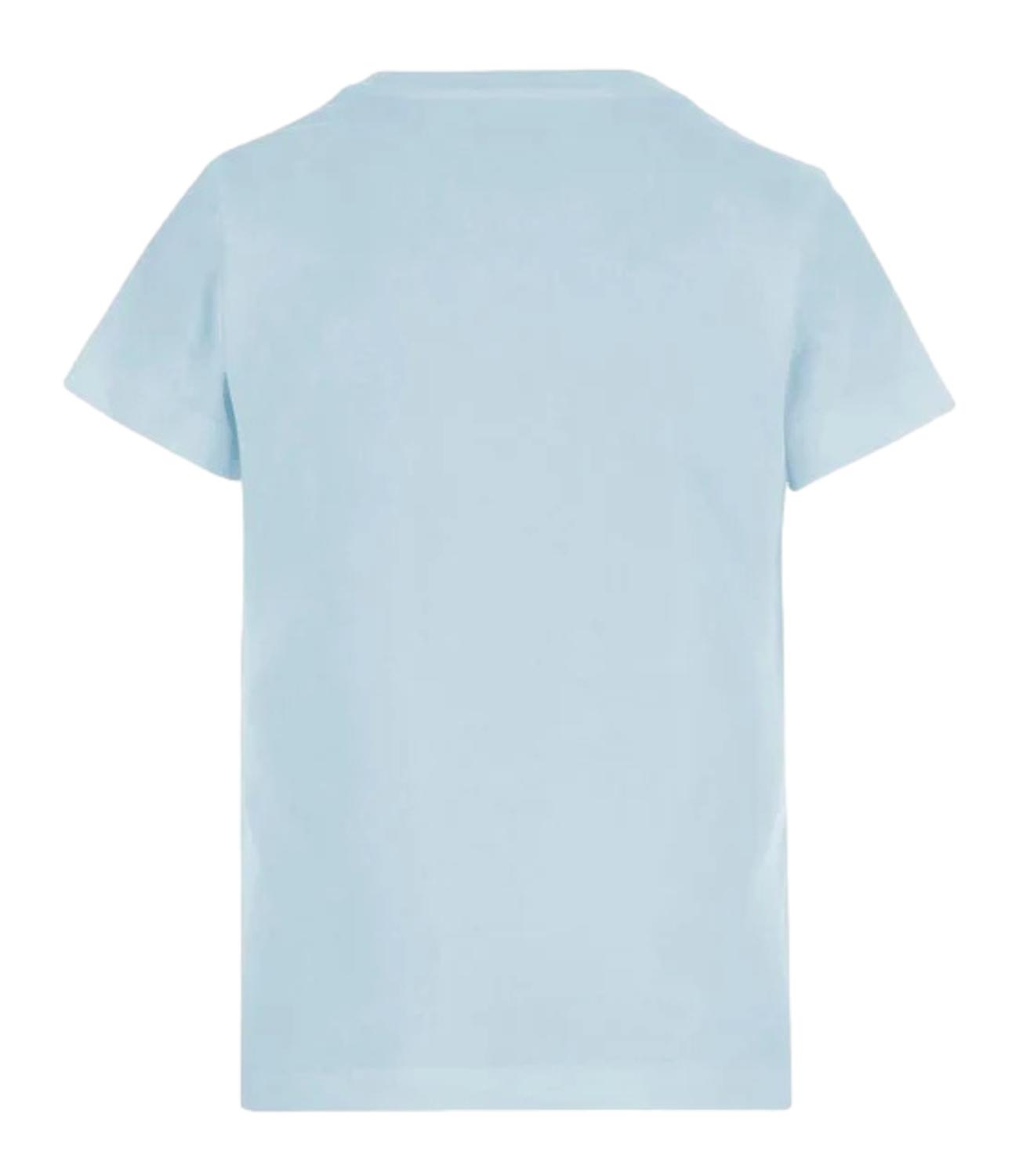 Pinko Bussolotto T-Shirt Jersey Patc Azzurro Arona Donna