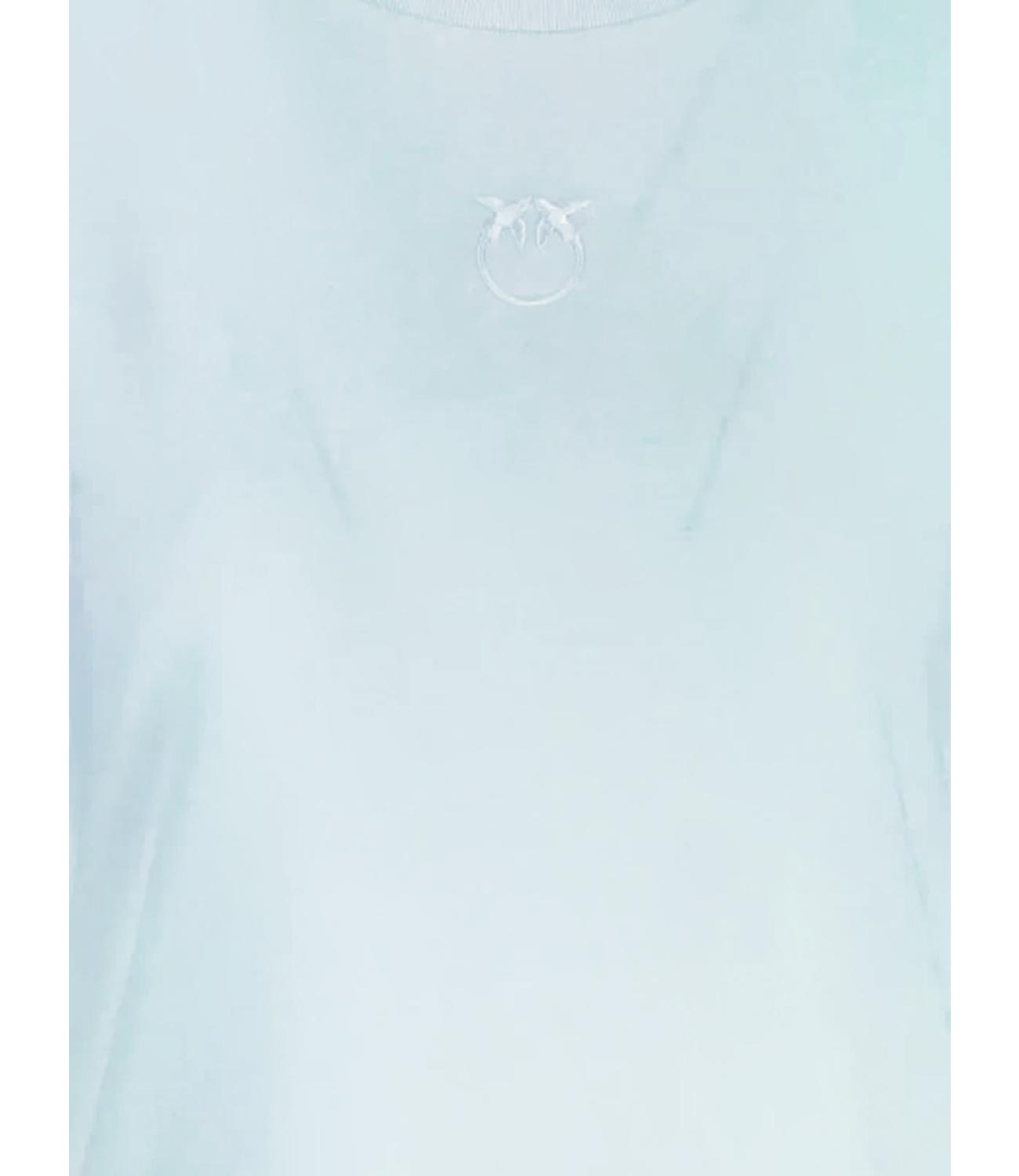 Pinko Bussolotto T-Shirt Jersey Patc Azzurro Arona Donna