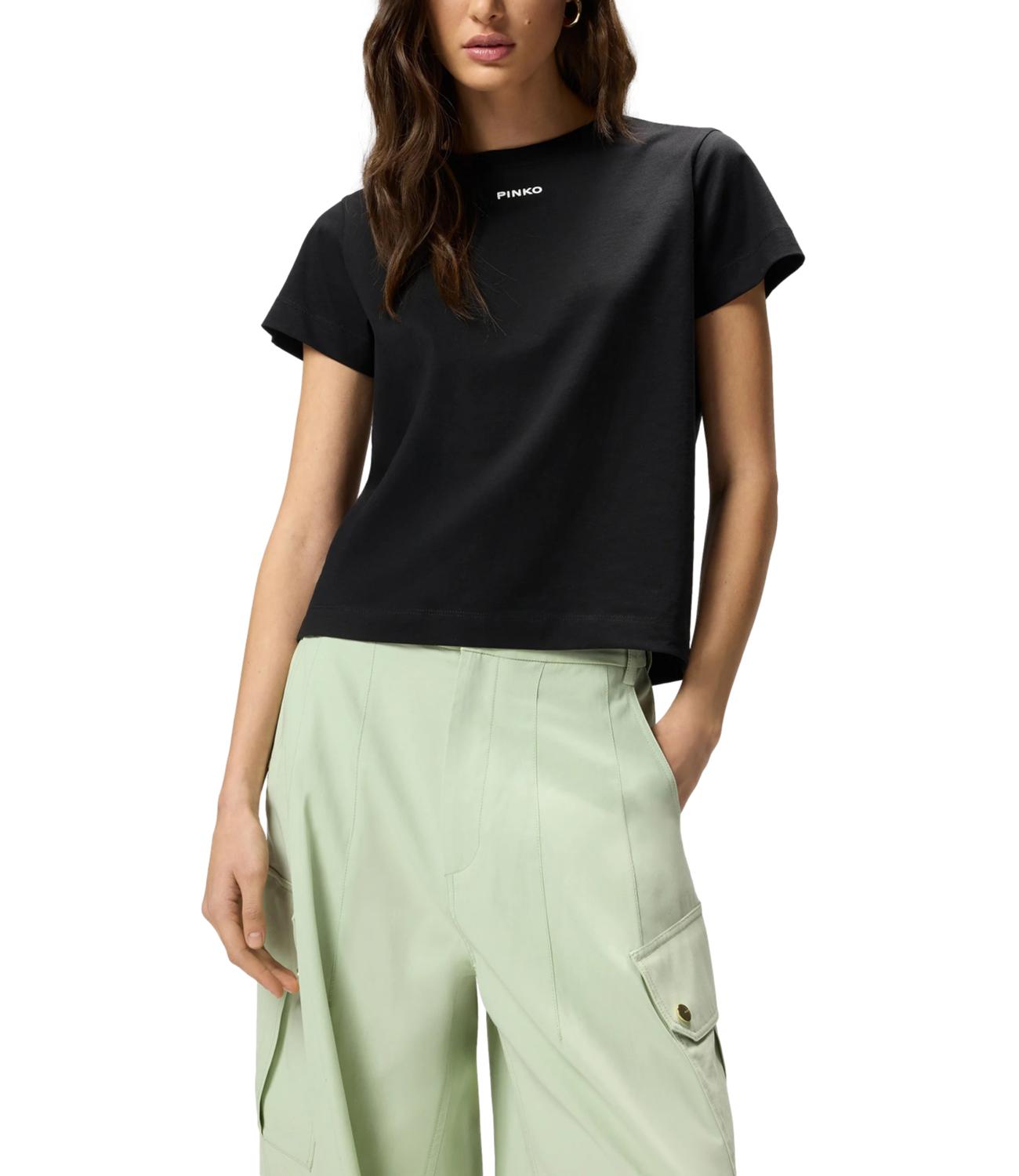 T-Shirt Pinko 100373-A34F Donna - Nero Limousine