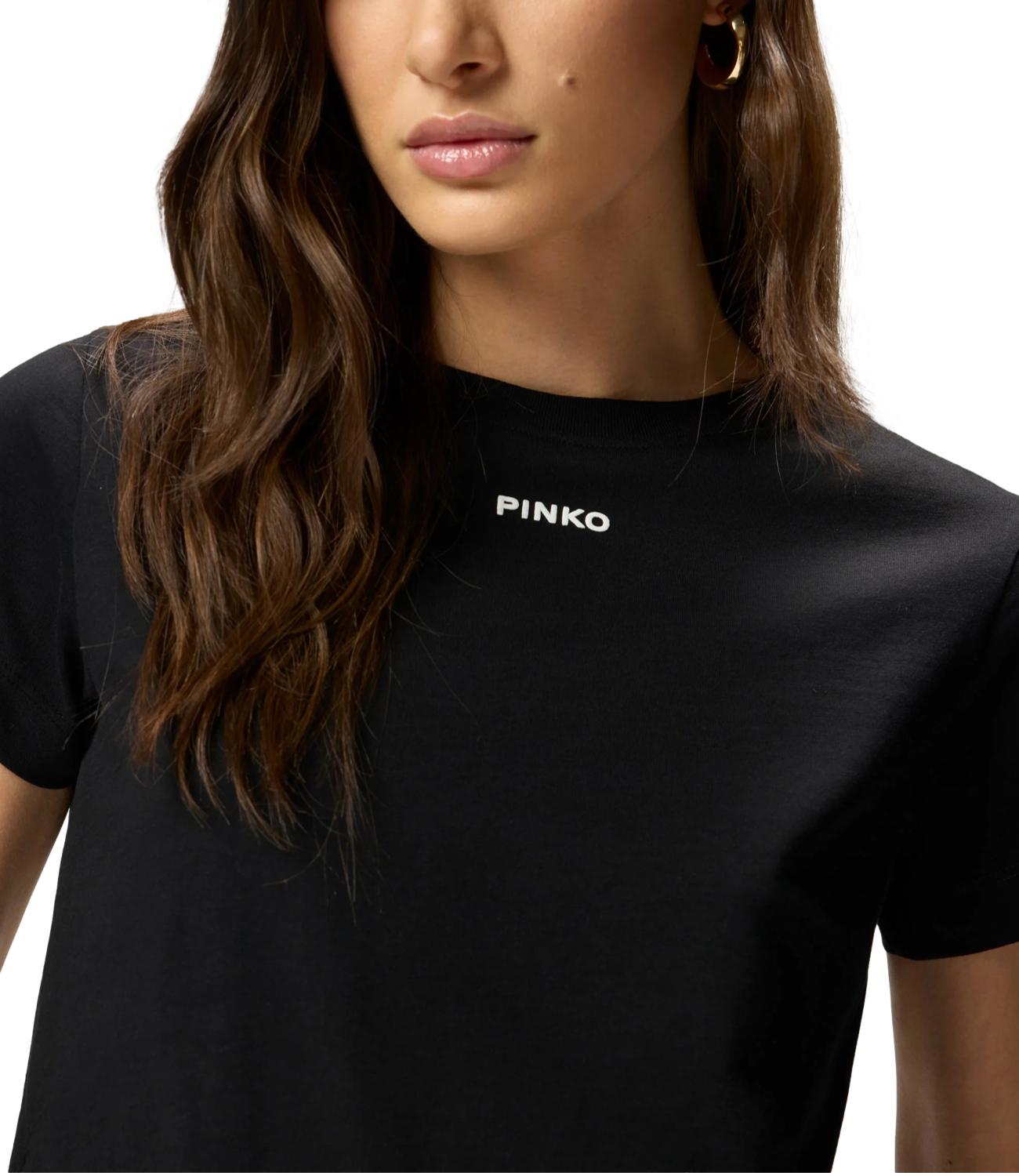 T-Shirt Pinko 100373-A34F Donna - Nero Limousine