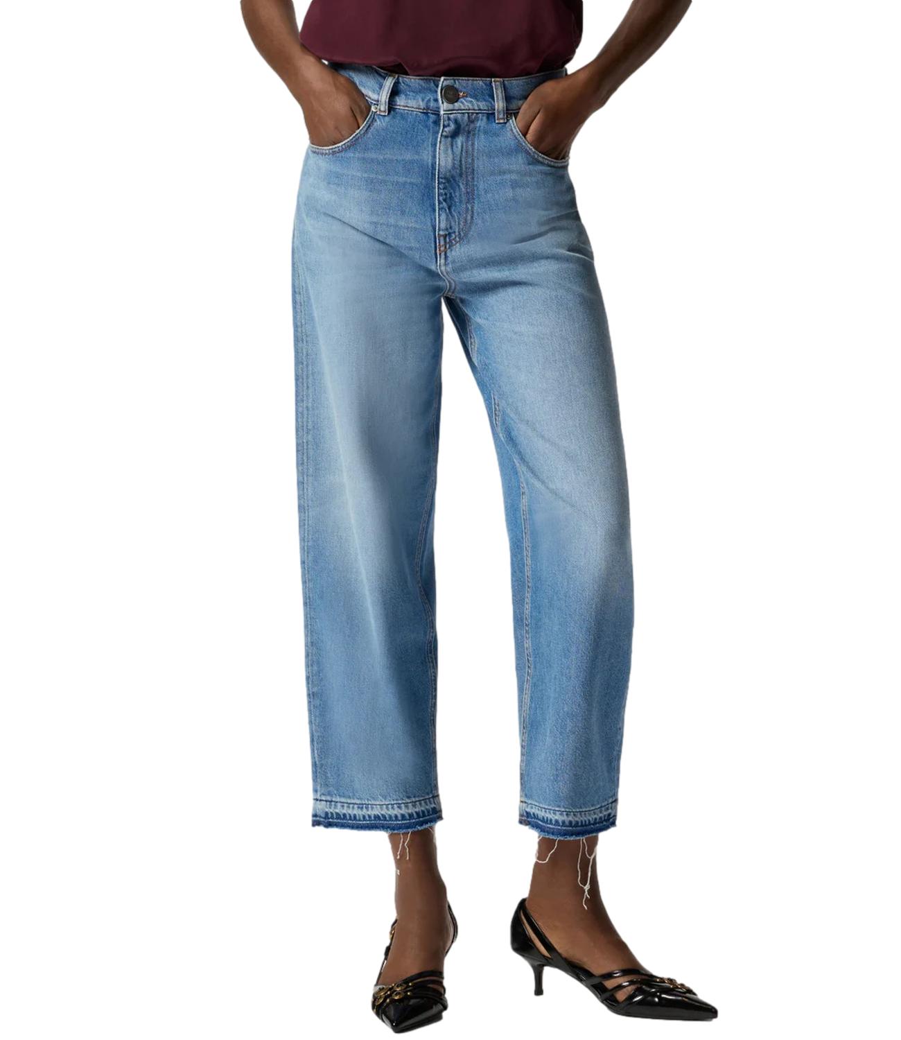 Pinko Jeans Estelle Egg Dirty Blue Denim donna