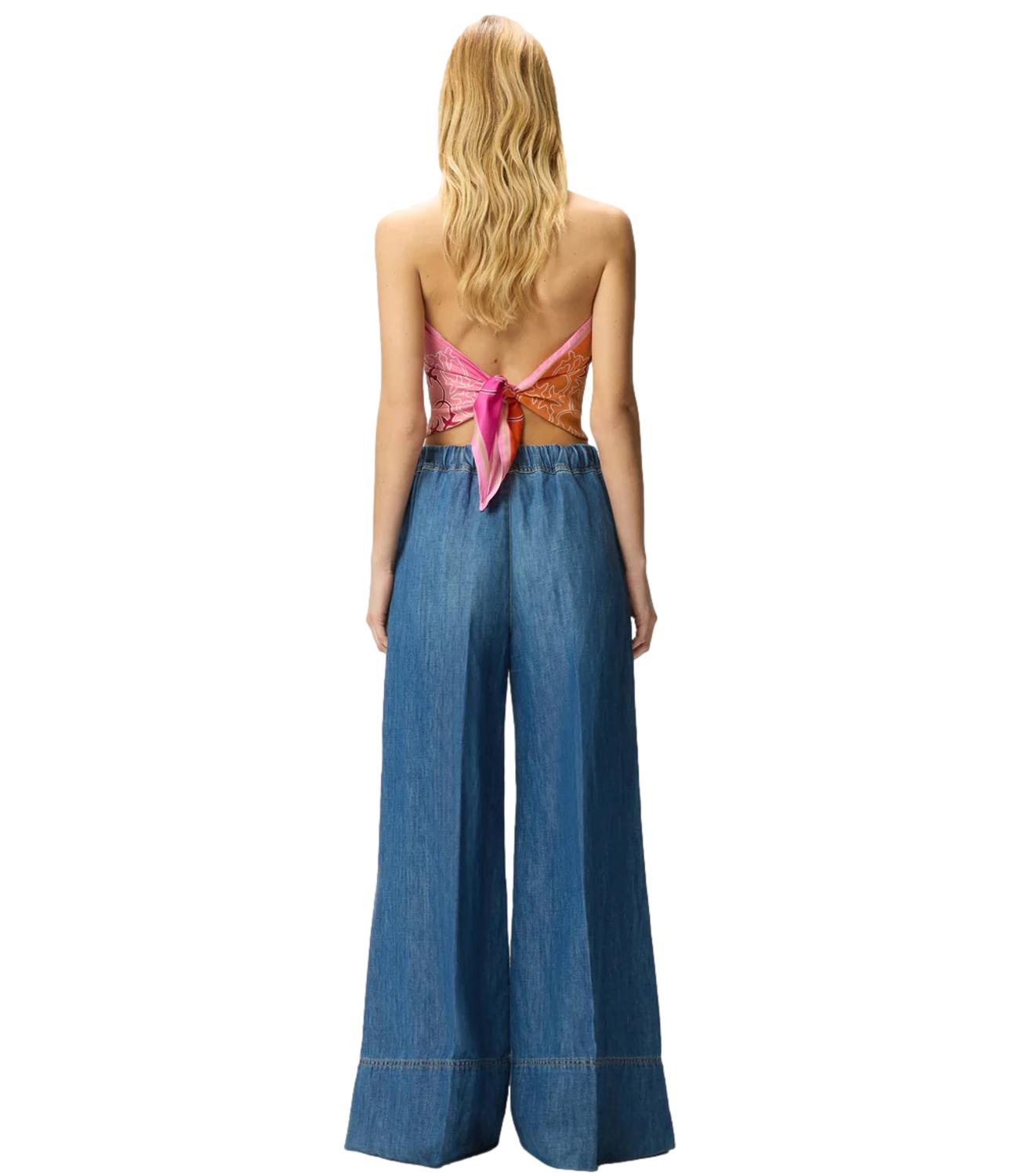 Pinko Pantalone spiaggia Light Denim donna