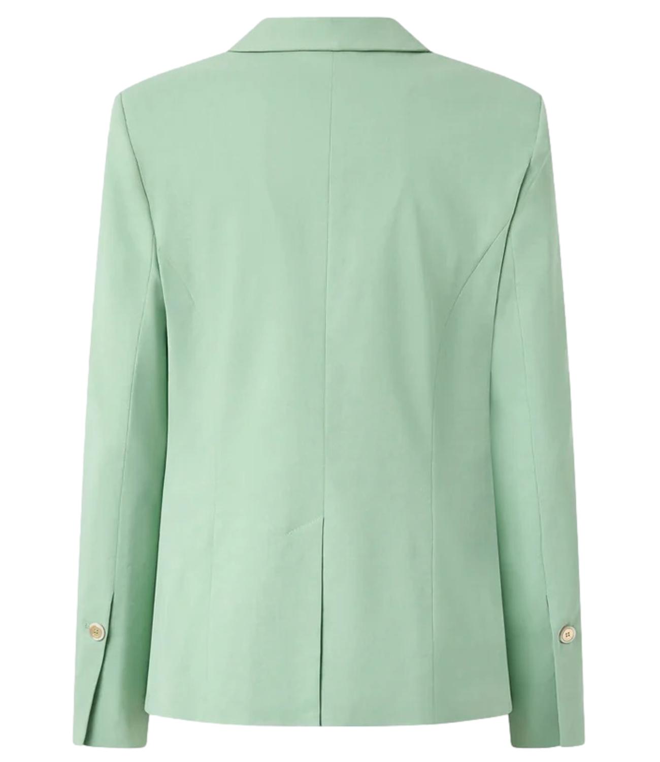 Pinko Giacca Freda Lino Stretch verde donna