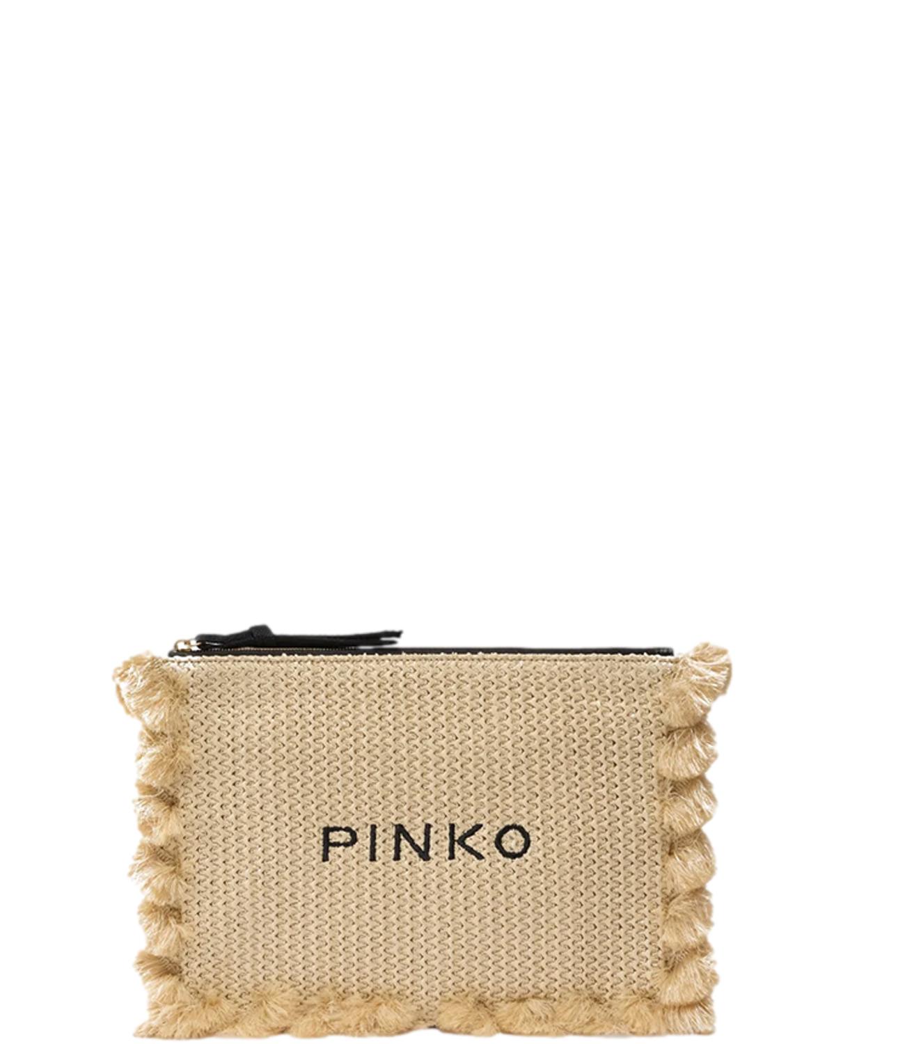 Borsa Pinko 106718-A39Y Donna - Paglia/nerO-Antique Gold