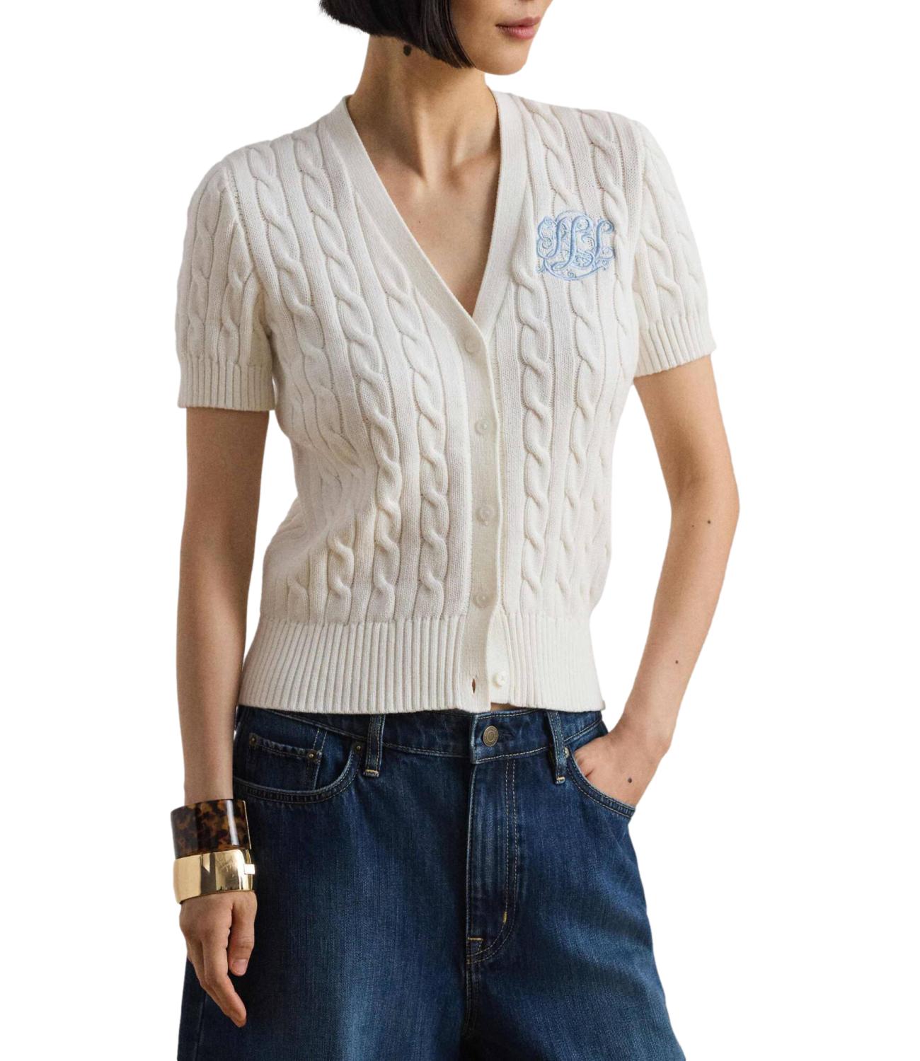 Ralph Lauren Sweater-Cardigan White Donna