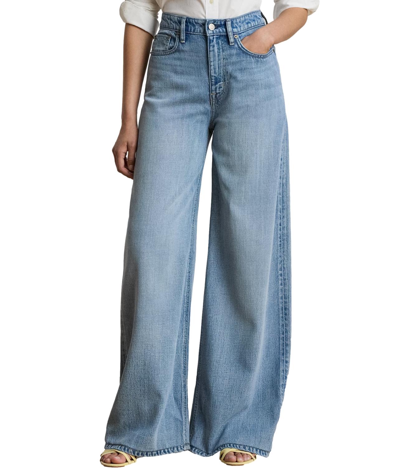 Ralph Lauren Jeans Woven-Wide Leg-Pants Arilee Wash Donna