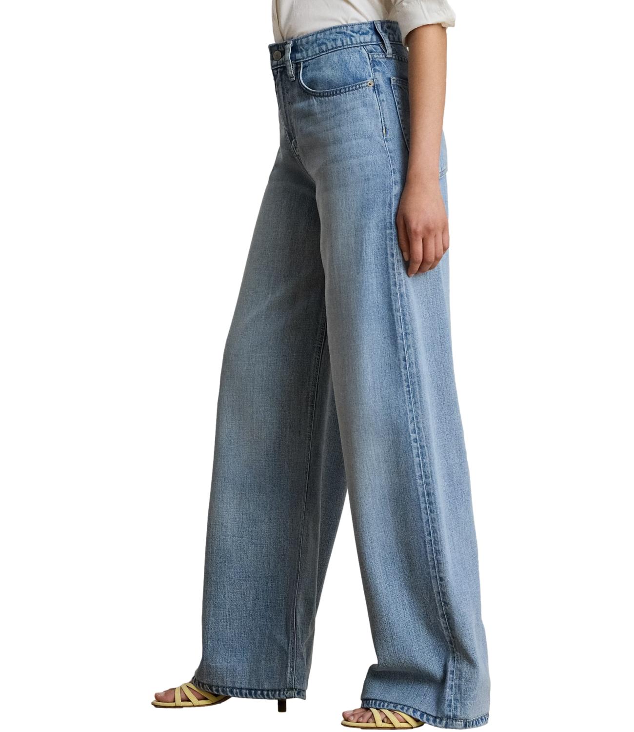Ralph Lauren Jeans Woven-Wide Leg-Pants Arilee Wash Donna