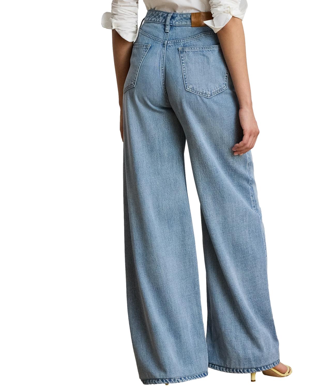 Ralph Lauren Jeans Woven-Wide Leg-Pants Arilee Wash Donna