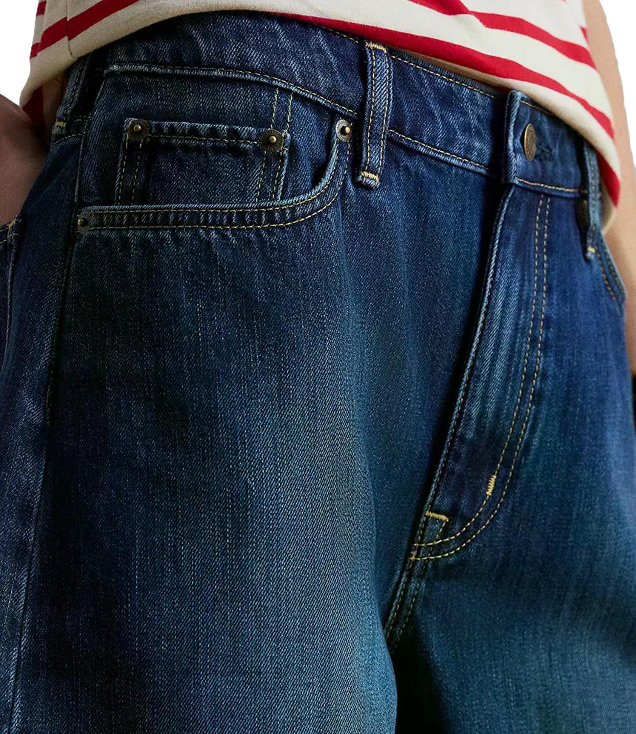 Ralph Lauren Woven-Bermuda-Shorts Denim Maxen Wash Donna