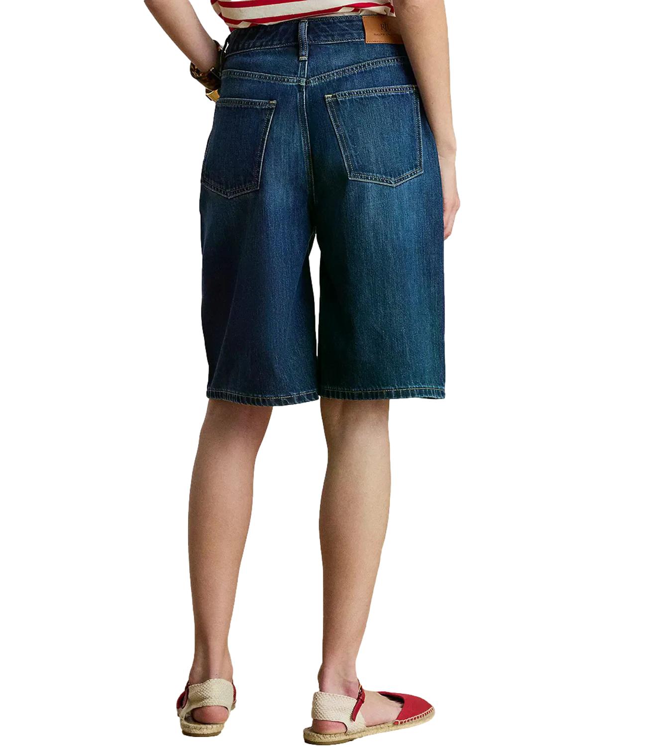 Ralph Lauren Woven-Bermuda-Shorts Denim Maxen Wash Donna