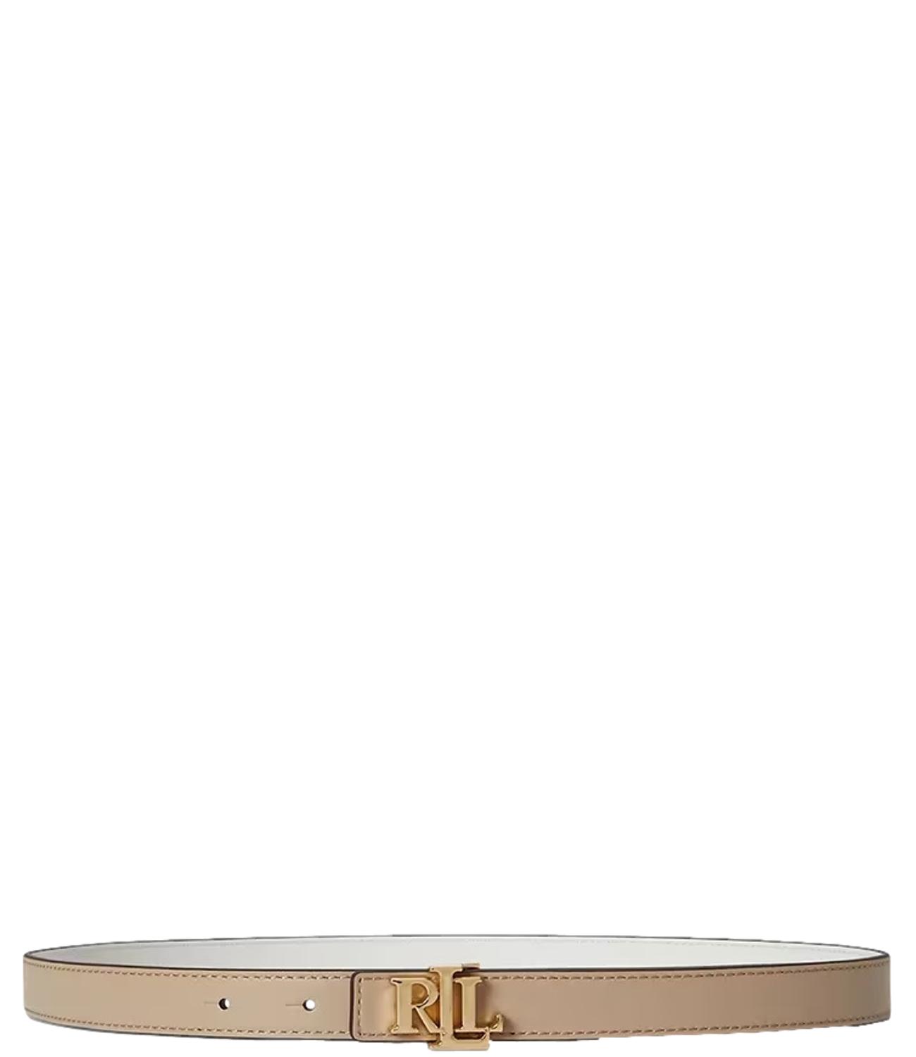Ralph Lauren Cintura Rev Lrl 20-Belt-Skinny White Donna
