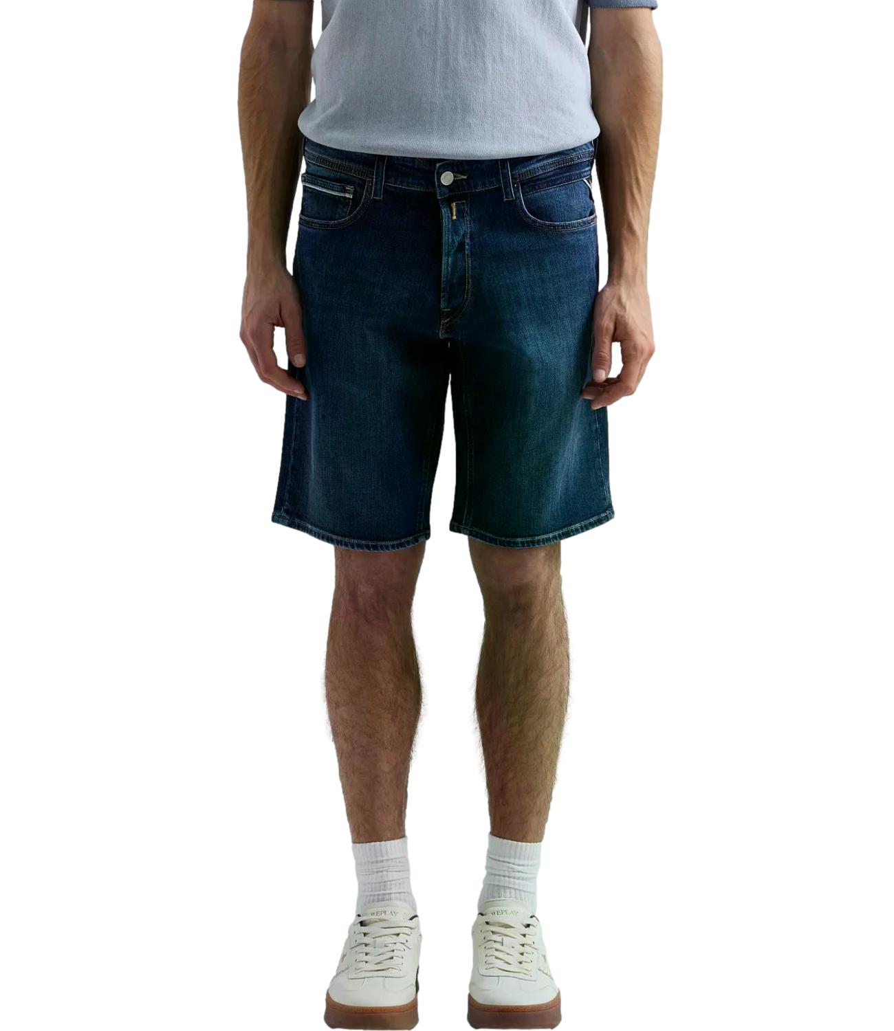 Bermuda jeans Replay M1072.000.685 192.009 Uomo - Denim Scuro