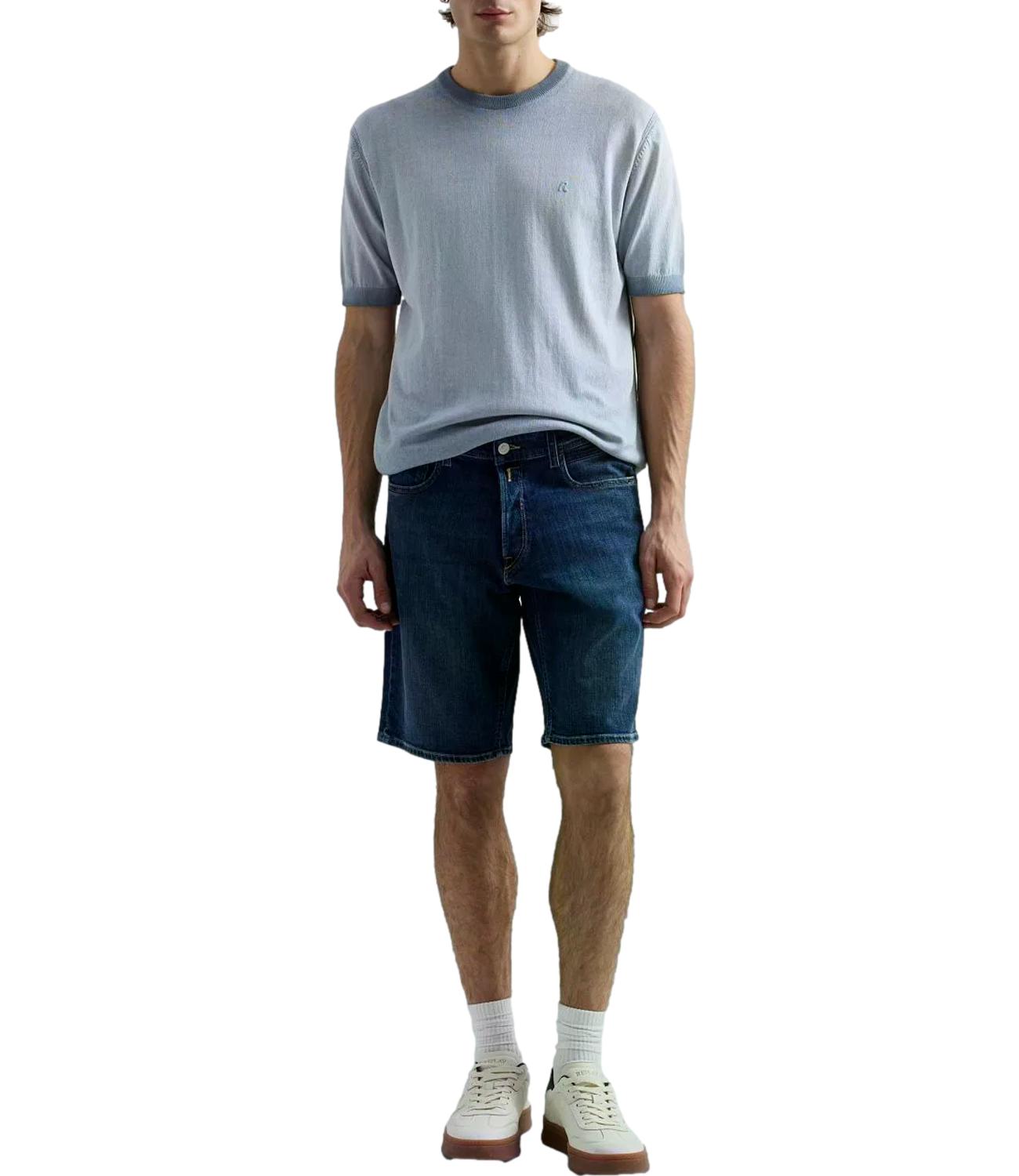 Bermuda jeans Replay M1072.000.685 192.009 Uomo - Denim Scuro