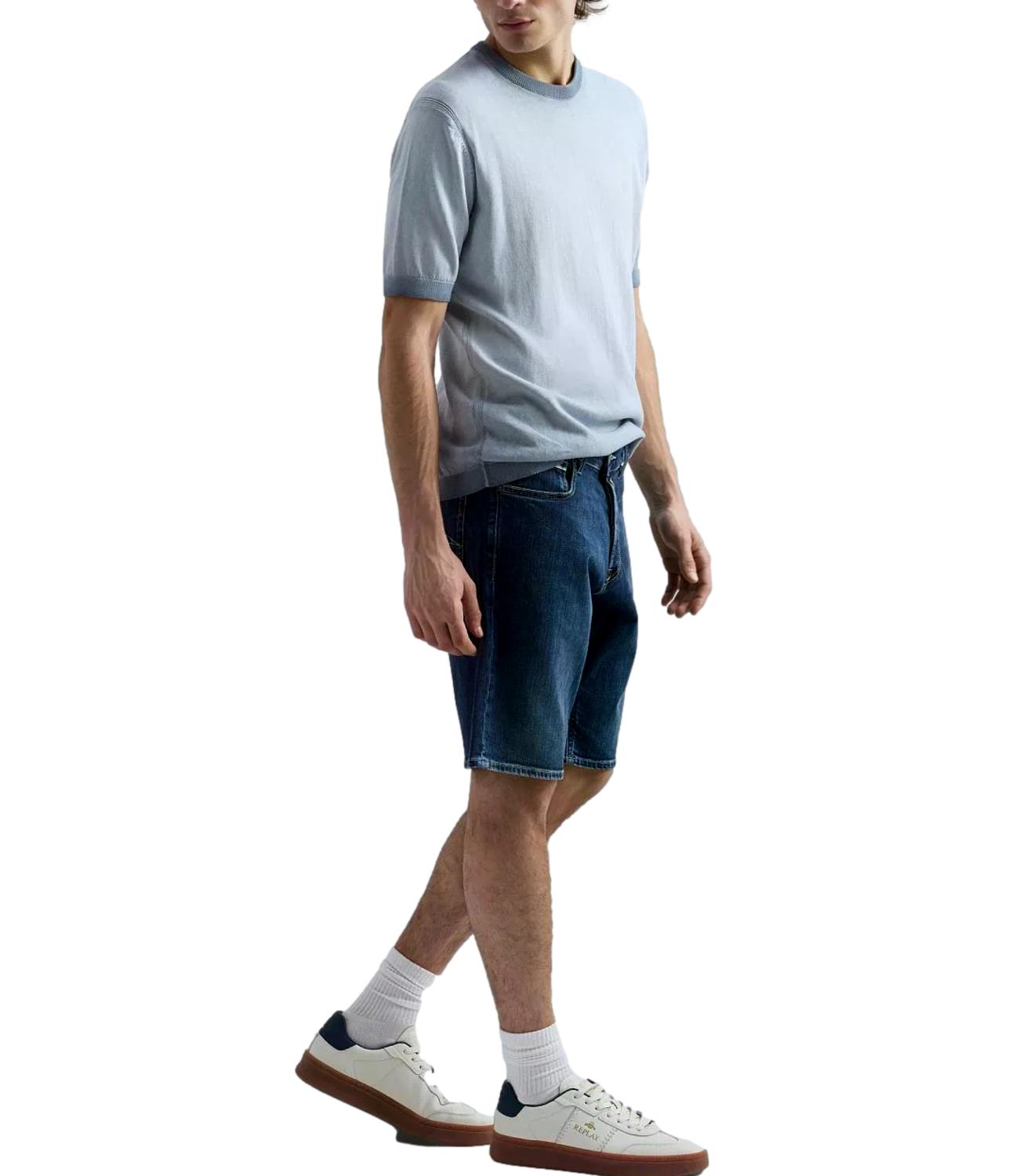 Bermuda jeans Replay M1072.000.685 192.009 Uomo - Denim Scuro