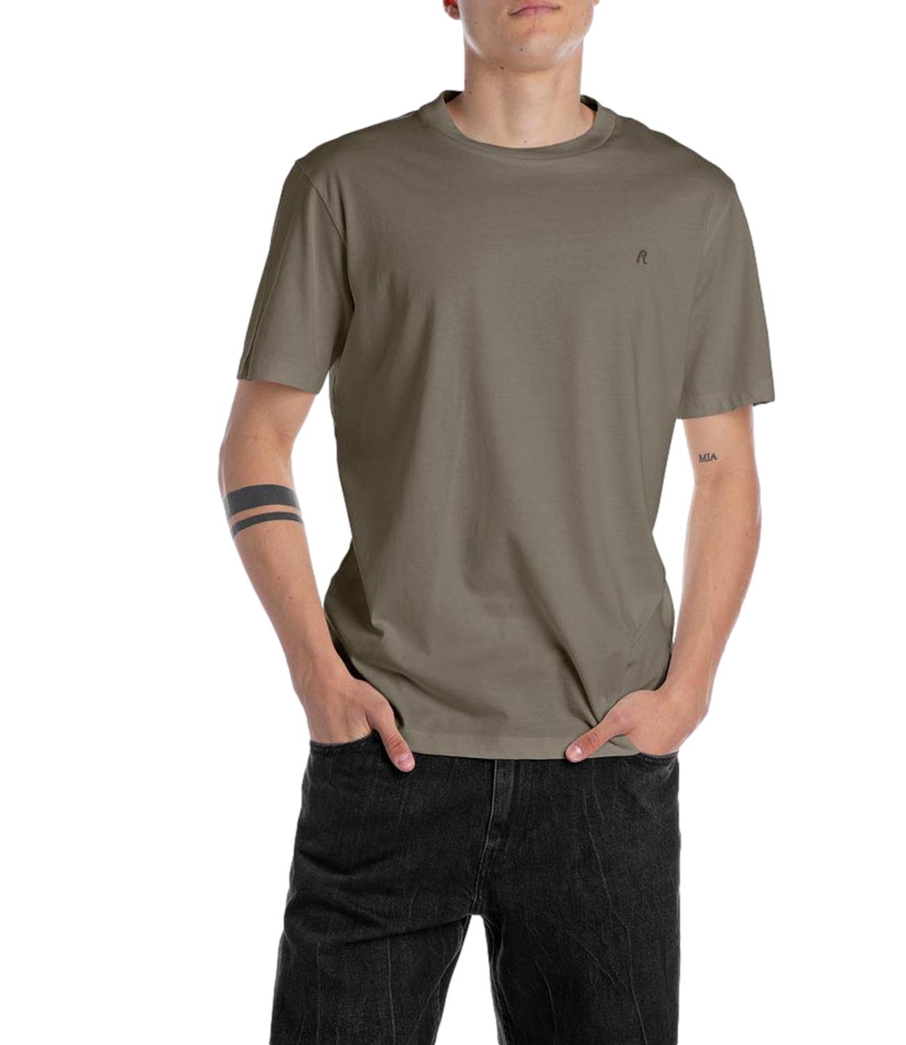 T-Shirt Replay M3097.000.2660 Uomo - Verde Militare