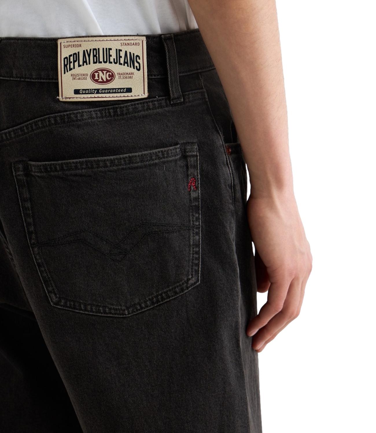 Jeans Replay M9Z1 725 51D L.30 Uomo - Nero