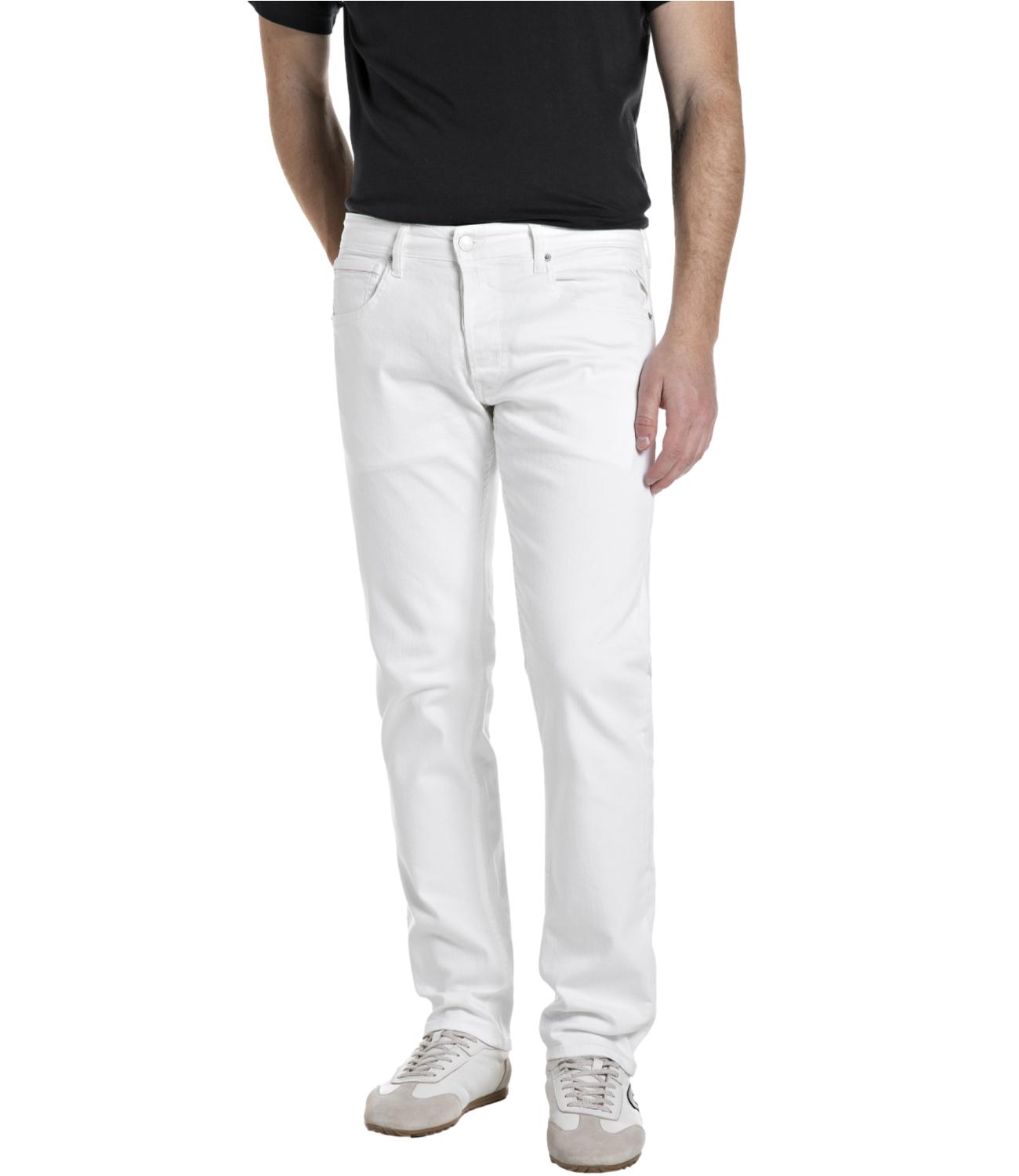Jeans Replay MA972.000 8488701 L.32 Uomo - Bianco