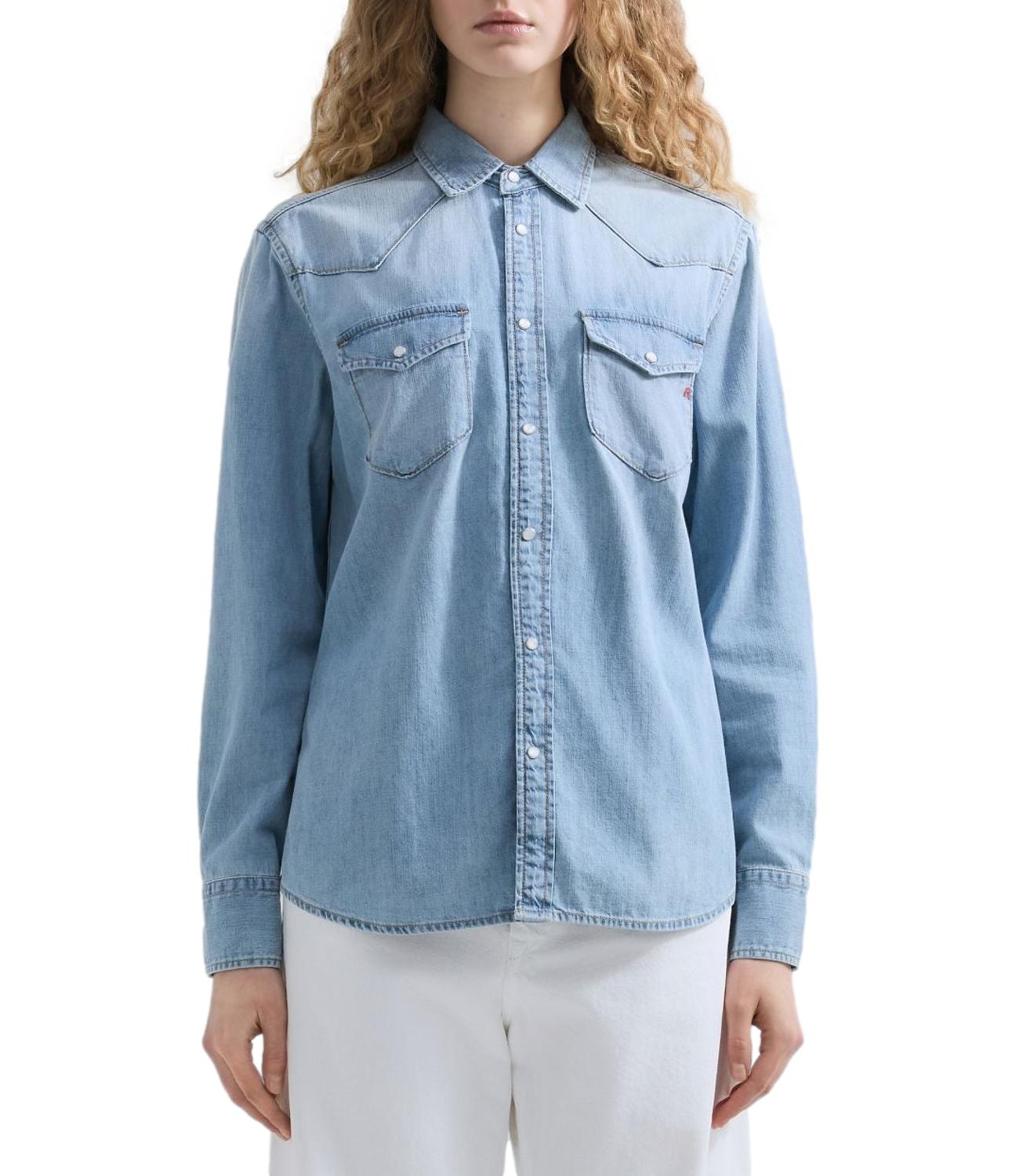 Camicia jeans Replay W2362.000.26C 17B Donna - Denim Chiaro