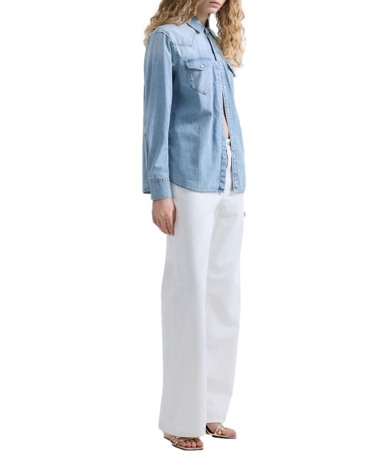 Camicia jeans Replay W2362.000.26C 17B Donna - Denim Chiaro