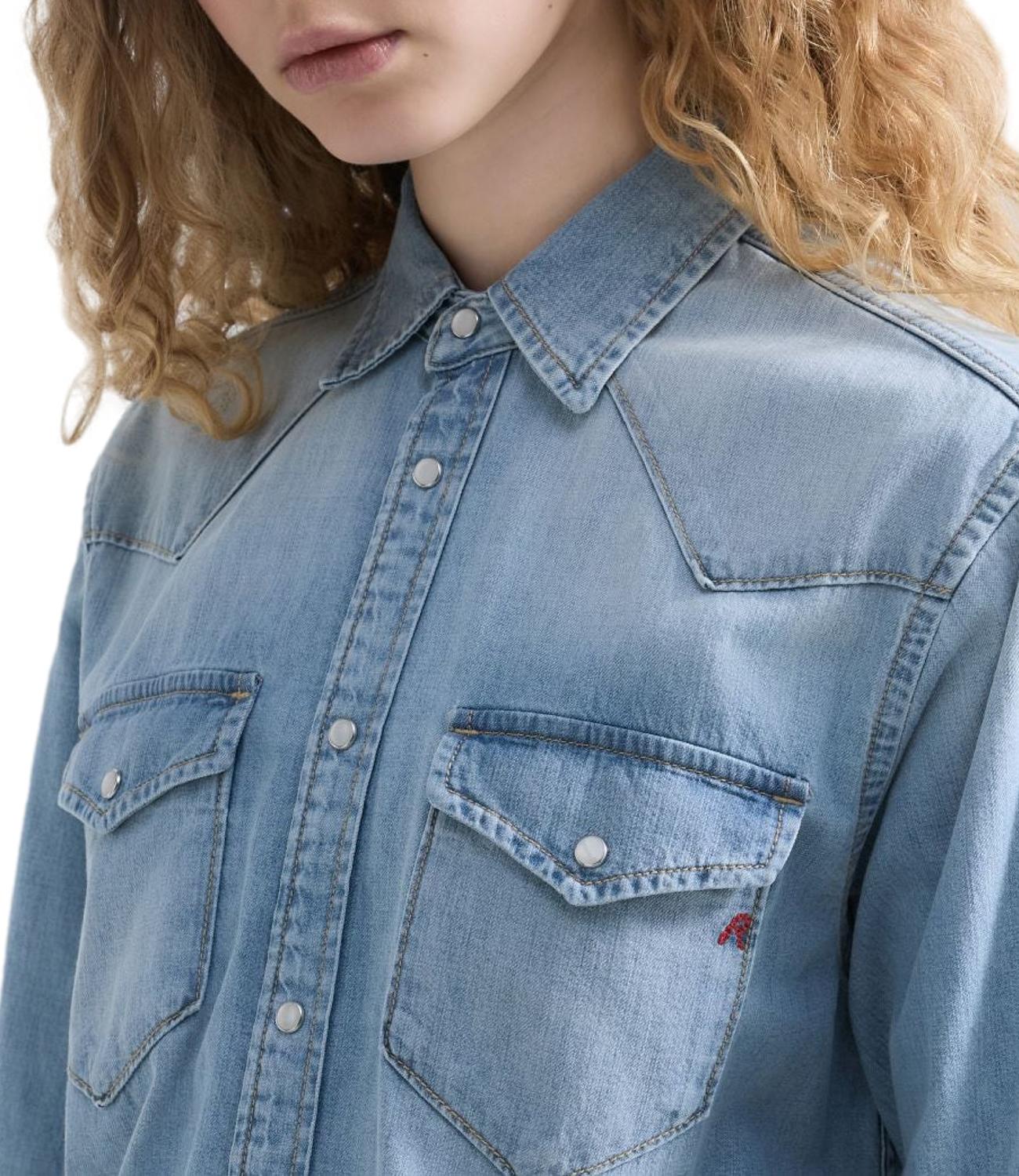 Camicia jeans Replay W2362.000.26C 17B Donna - Denim Chiaro