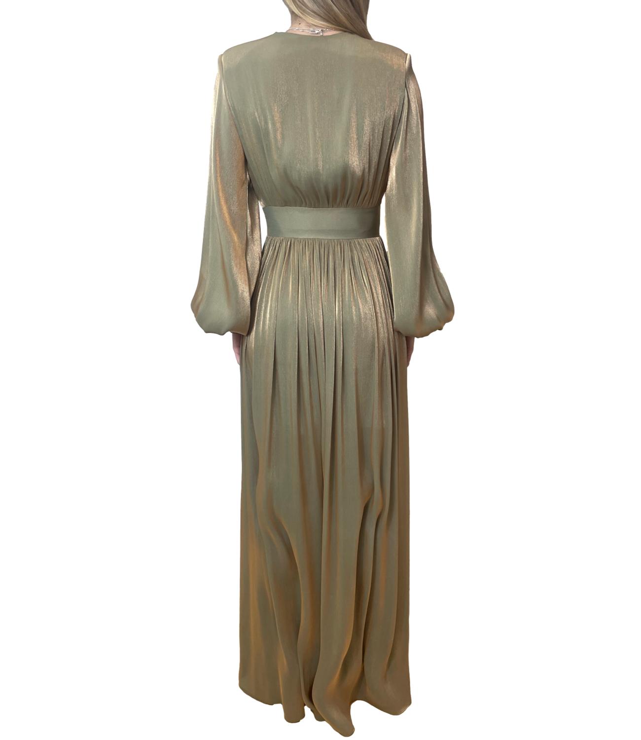Silence Limited Abito IMPERIAL DRESS Oil Green Donna