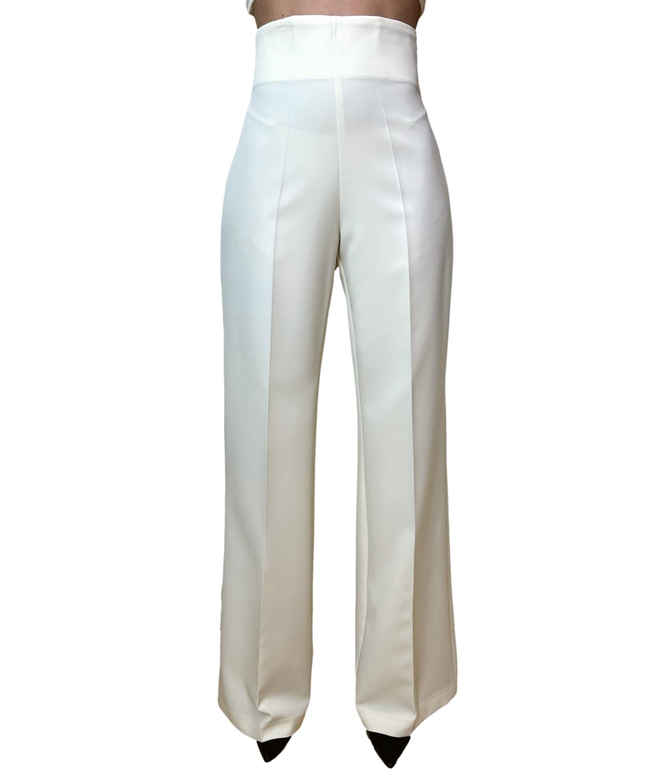 Silence Limited Pantalone LAST HONEY PANTS New Milk Donna