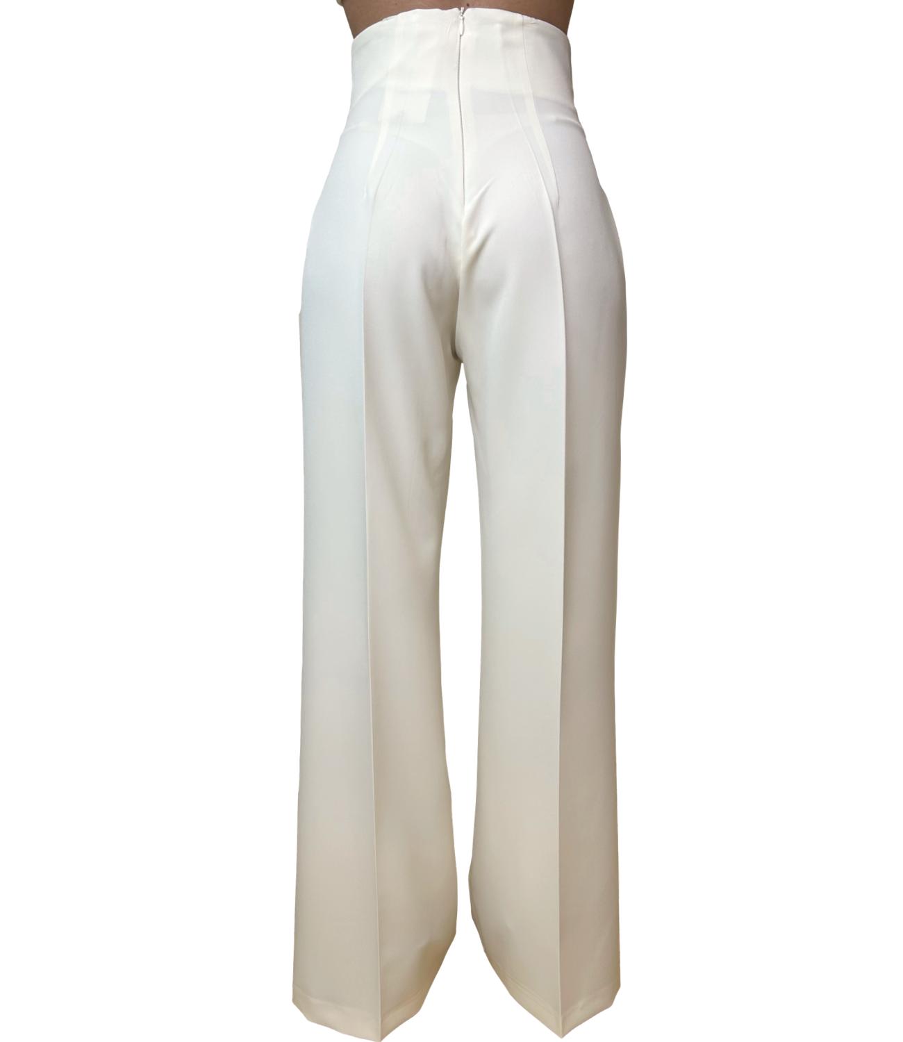 Silence Limited Pantalone LAST HONEY PANTS New Milk Donna