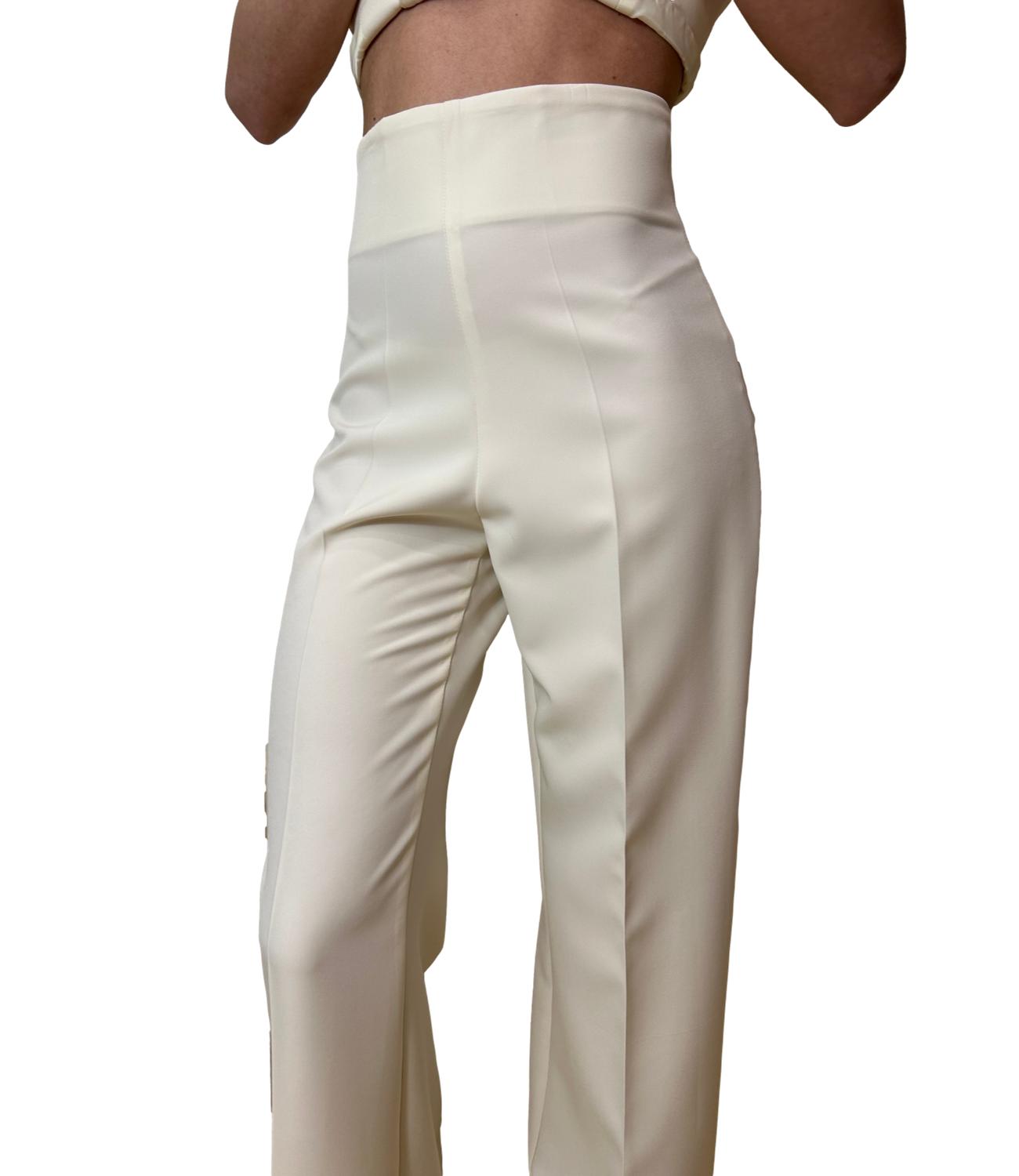 Silence Limited Pantalone LAST HONEY PANTS New Milk Donna