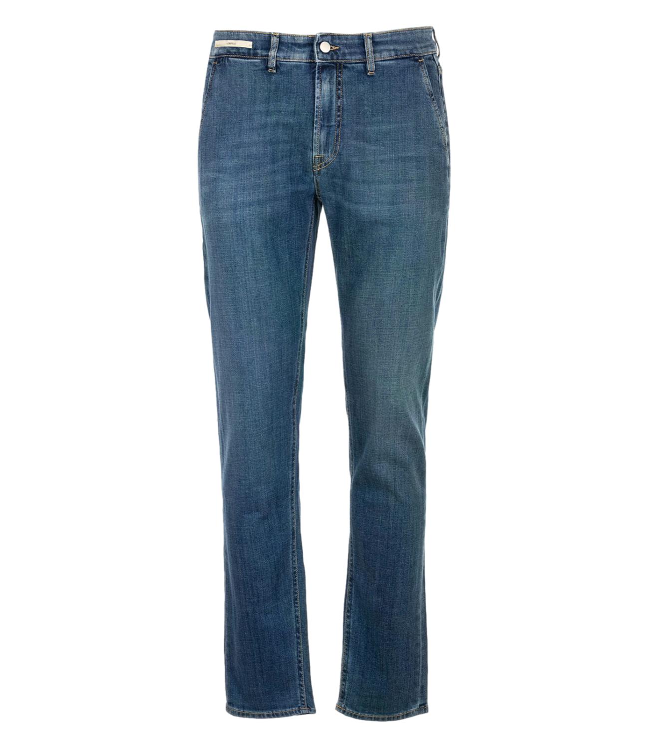 Jeans Loretello uomo blu slavato