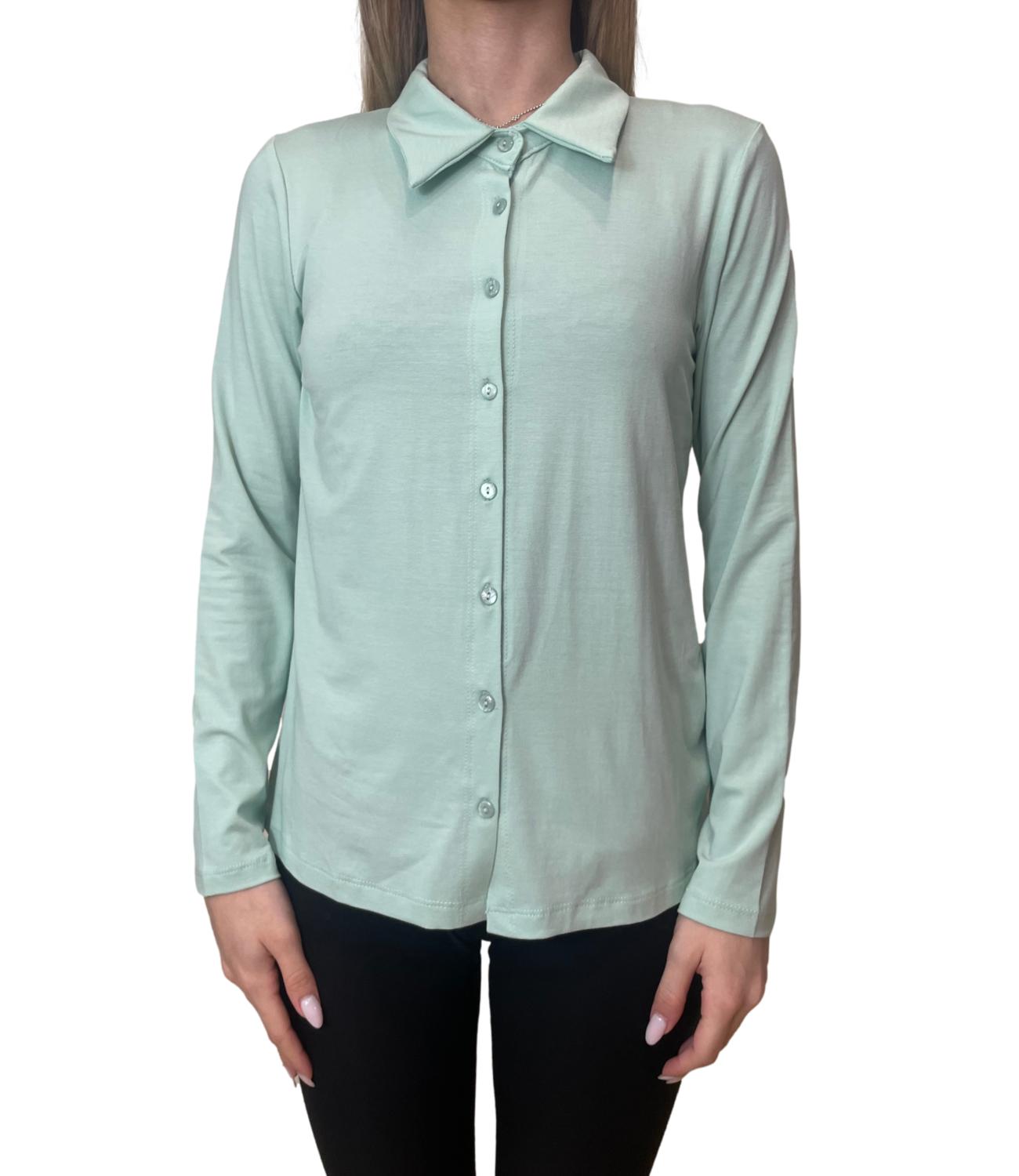 Studio It Maglia C/Bottoni Menta Donna