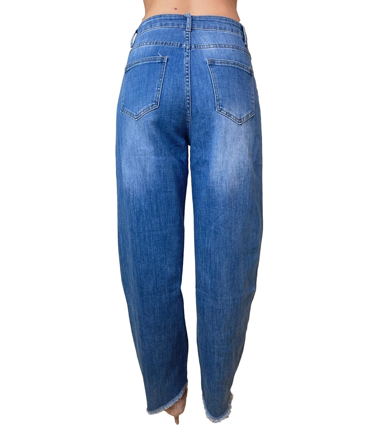 Studio It Jeans Barrell Blu Chiaro Donna