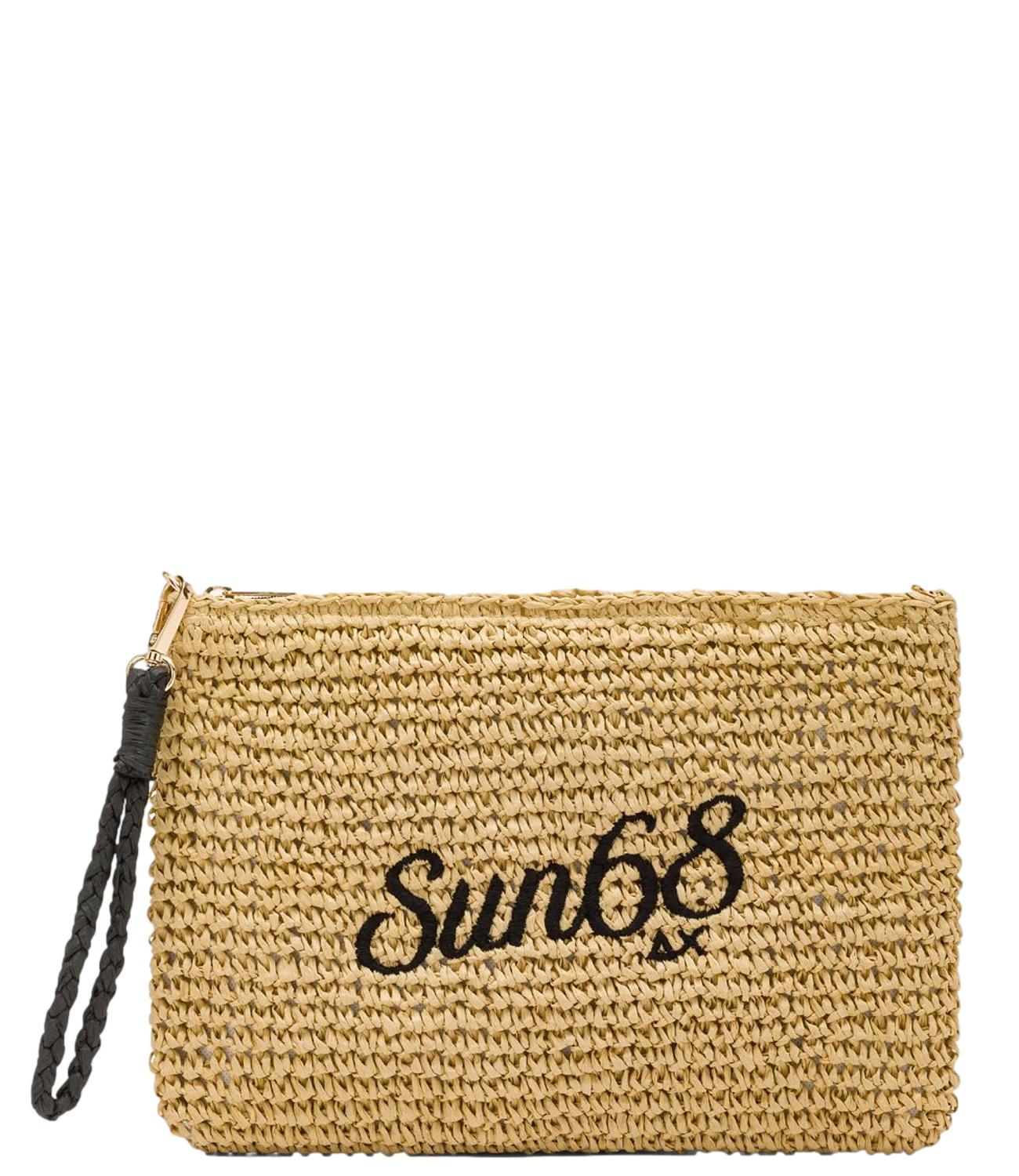 Sun68 Pochette Rafia Beige Donna