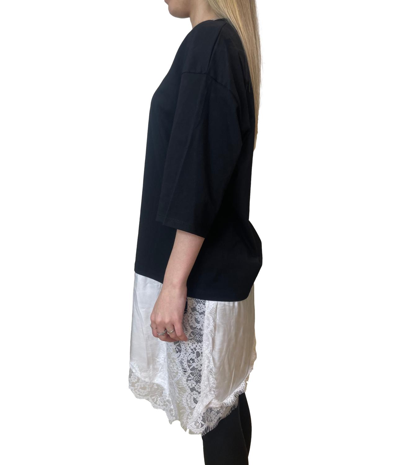 Have One Maglia Pizzo Nero Donna