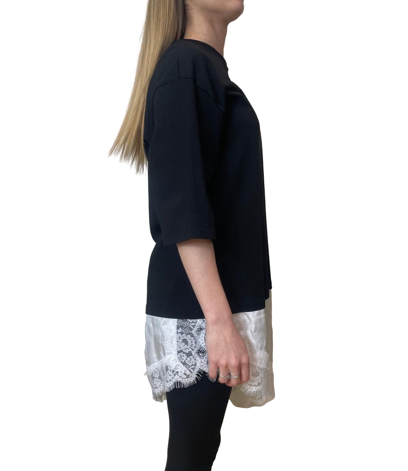 Have One Maglia Pizzo Nero Donna
