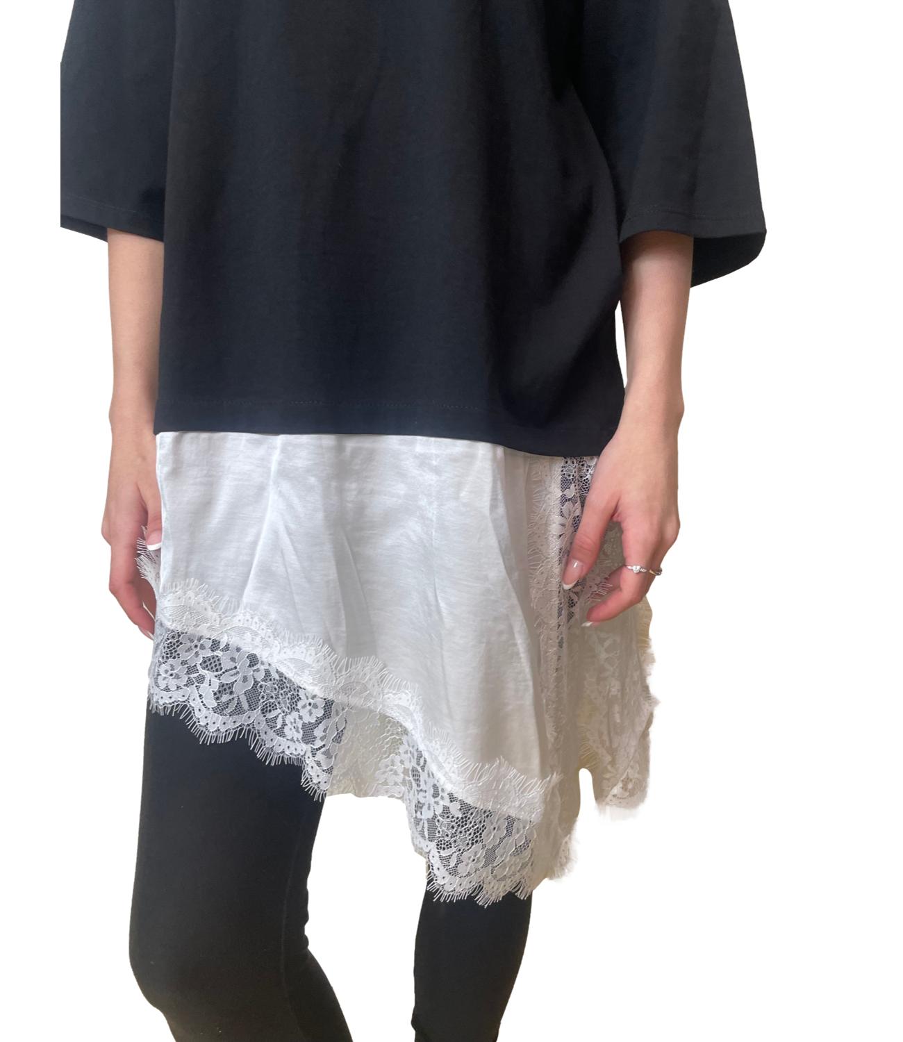 Have One Maglia Pizzo Nero Donna
