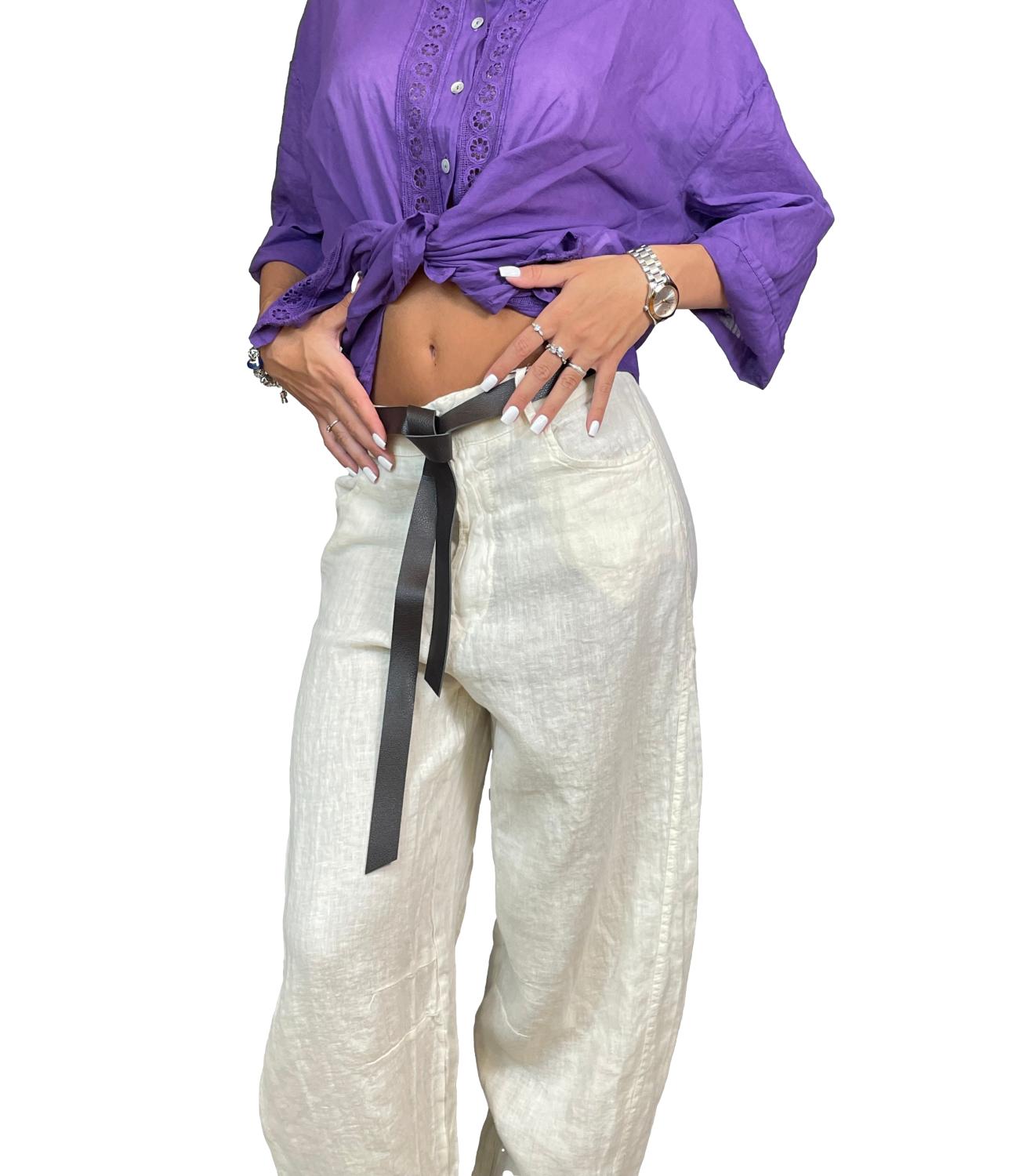 Pantalone Susy Mix 12402 Donna - Latte