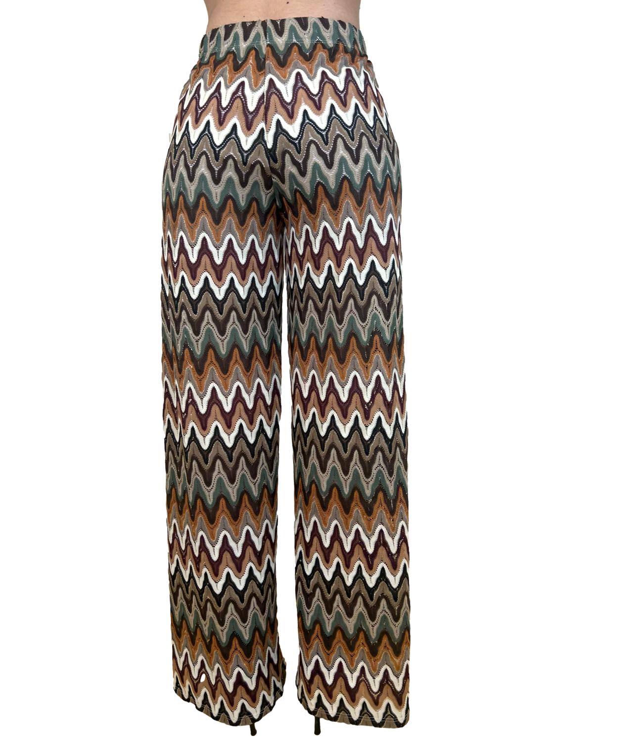 Susy Mix Pantalone Fantasia Verde Militare Donna